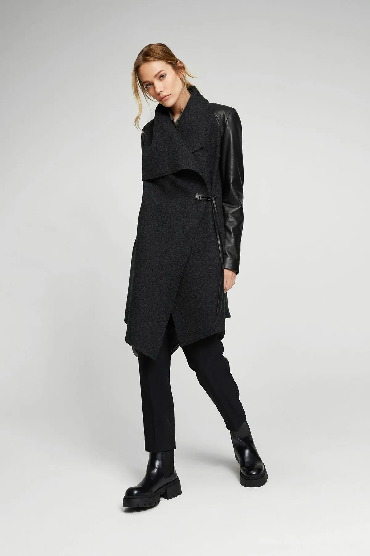 Faith - Anthracite Wool Coat