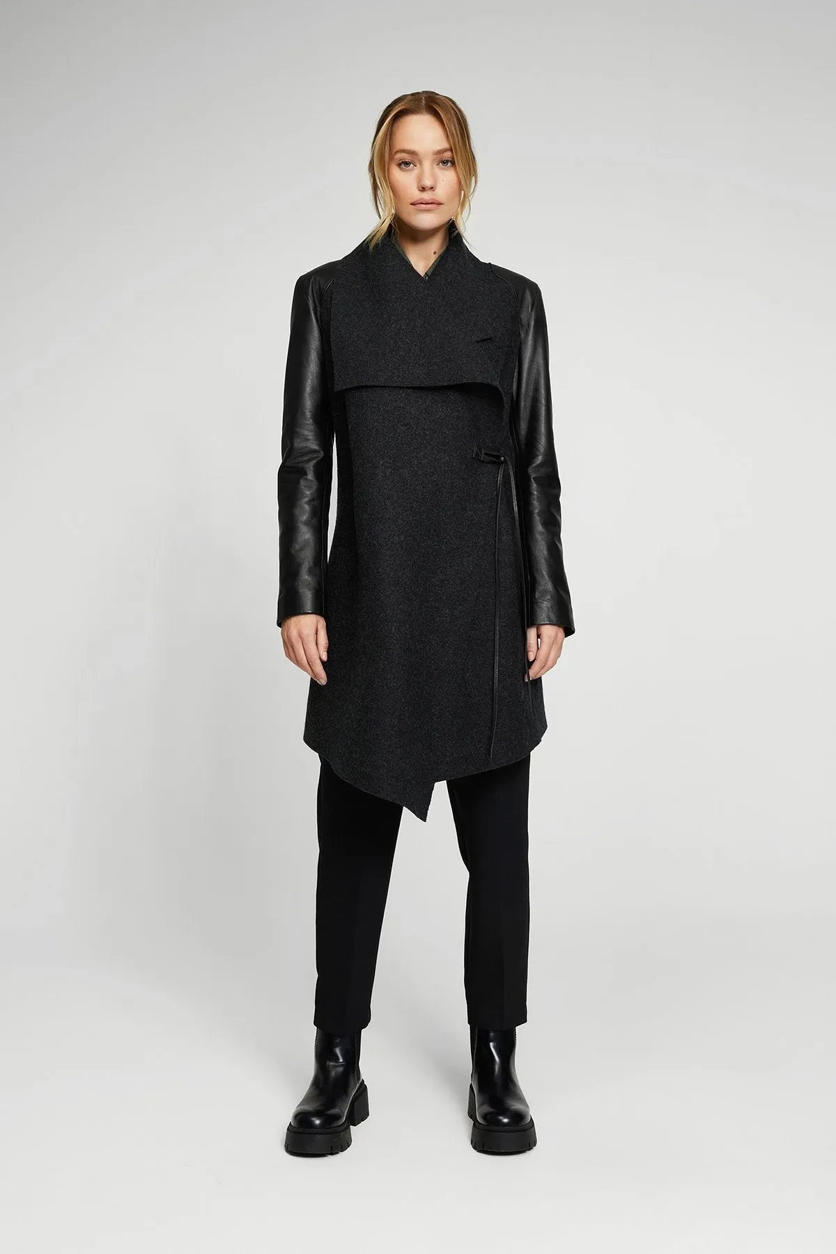 Faith - Anthracite Wool Coat