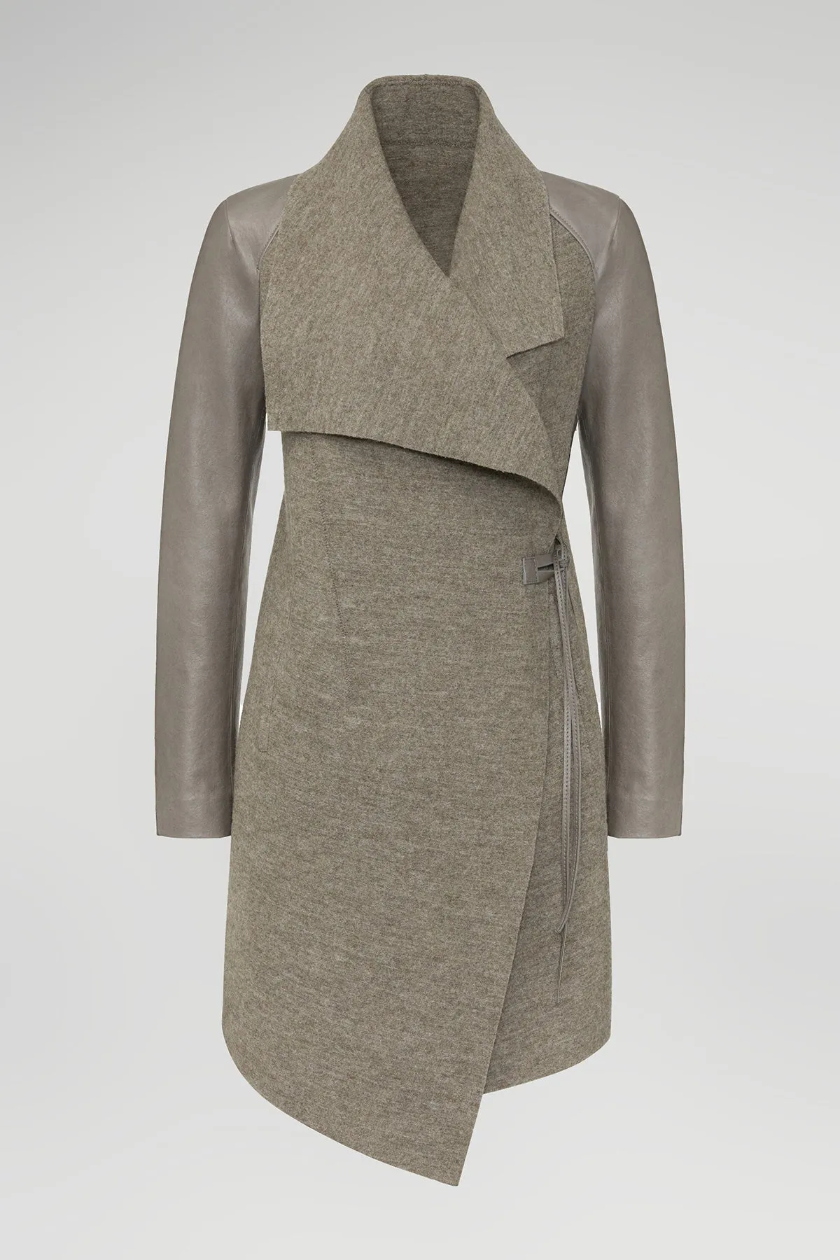 Faith - Nude Wool Coat