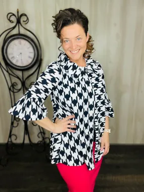 Felisha Houndstooth Blazer