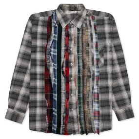 Flannel Shirt Ribbon Shirt - Assorted