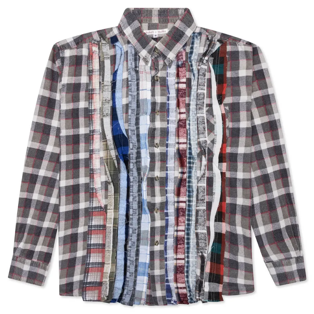 Flannel Shirt Ribbon Shirt - Assorted