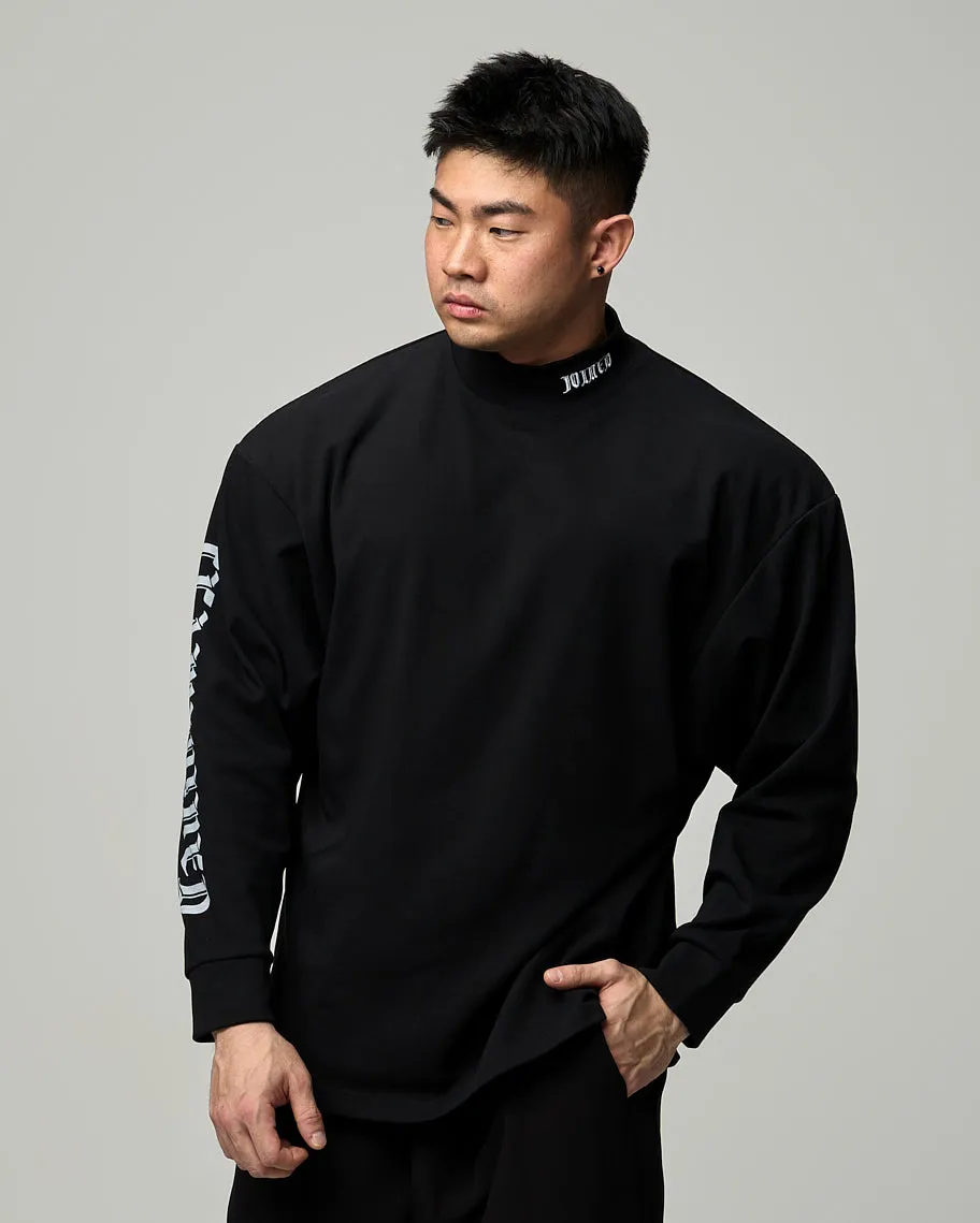 Gothic Turtleneck Oversized Long Sleeves Tee