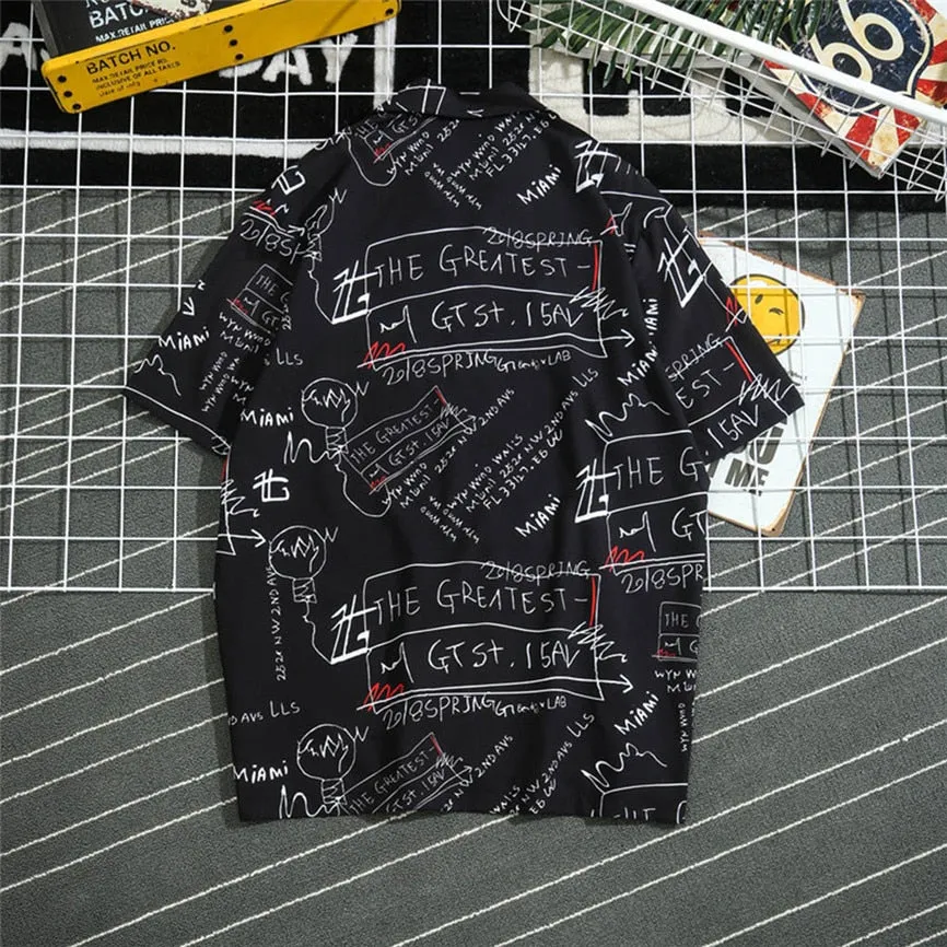 GRAFFITI BUTTON SHIRT