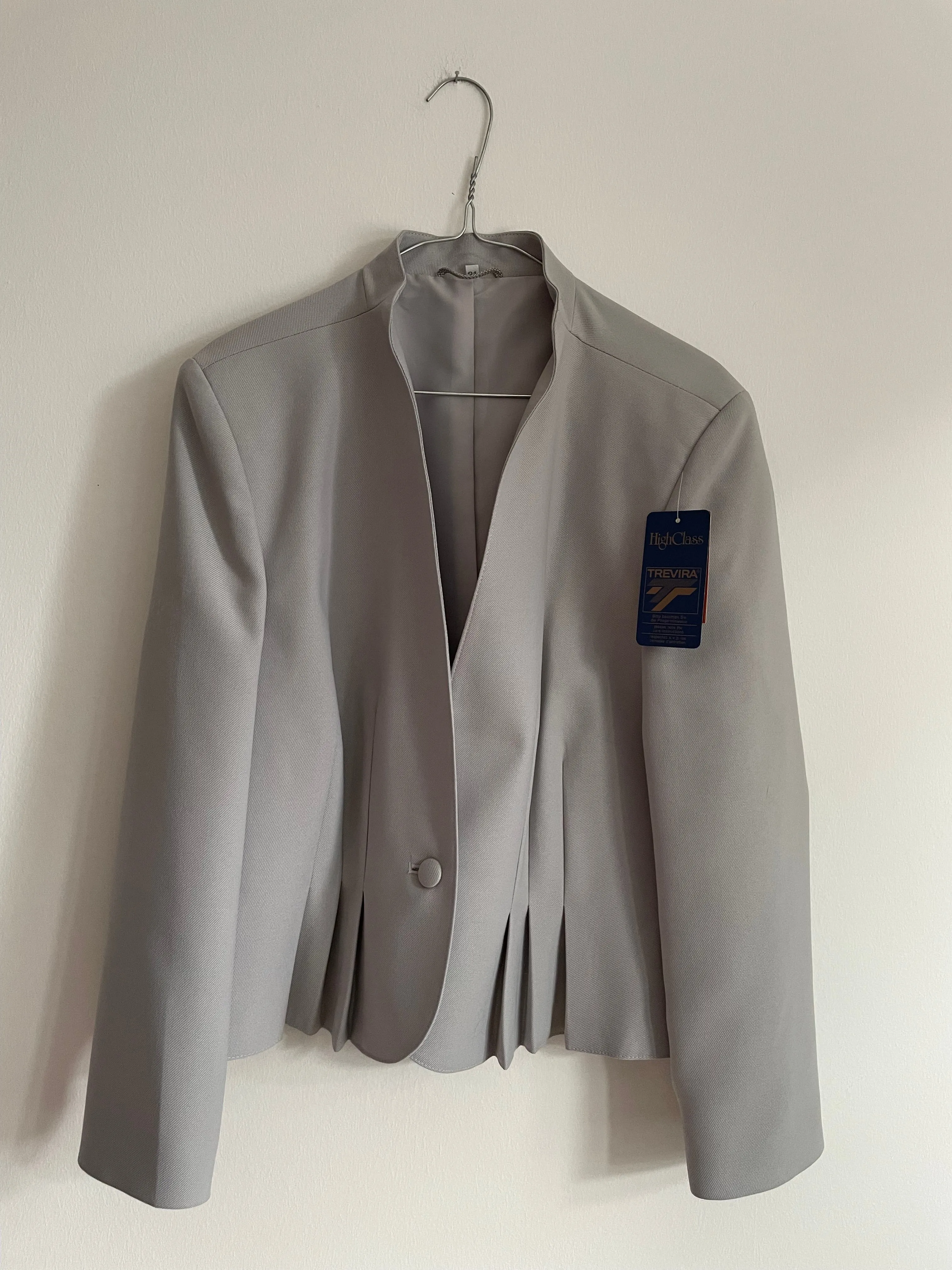 Grey Pleat Jacket