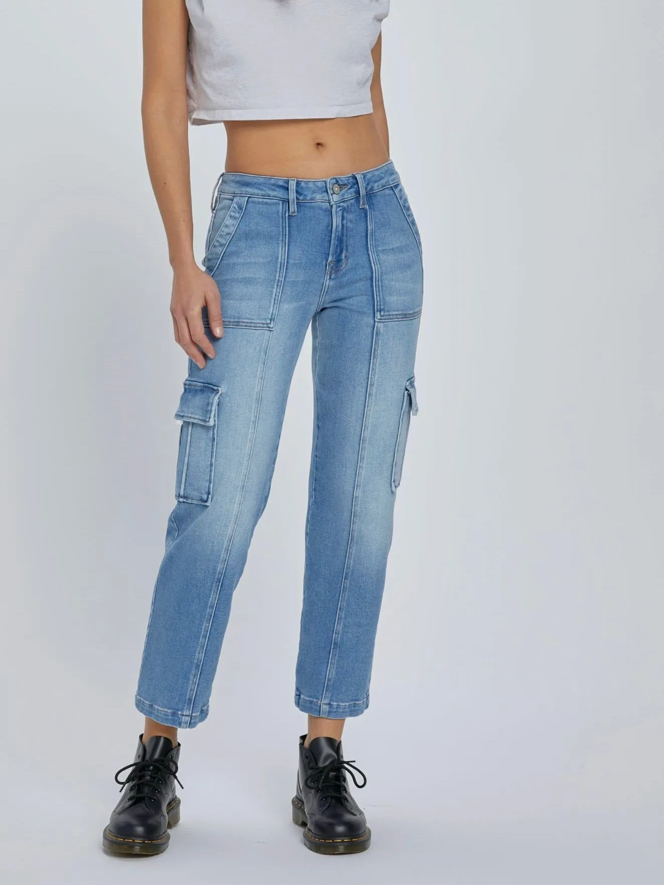 Hidden Jeans : Tracey Cropped Cargo