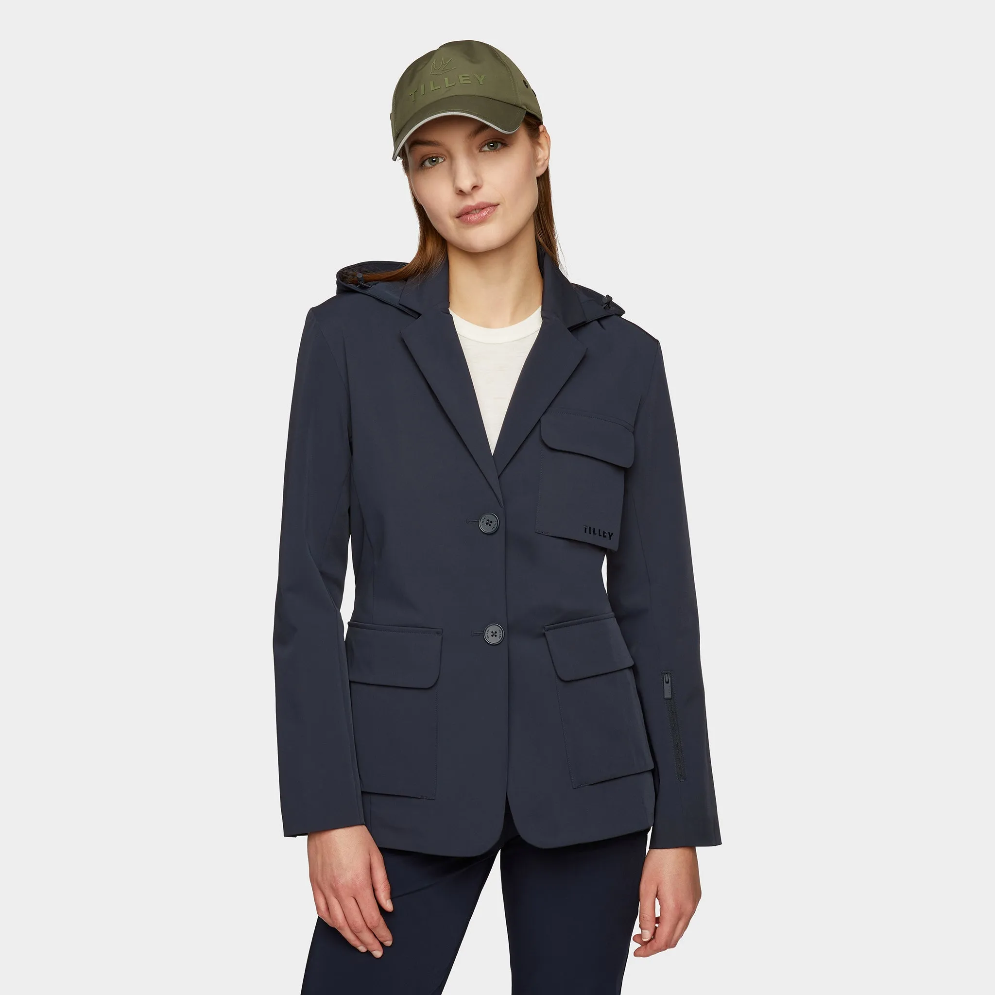 Hooded Tech Blazer