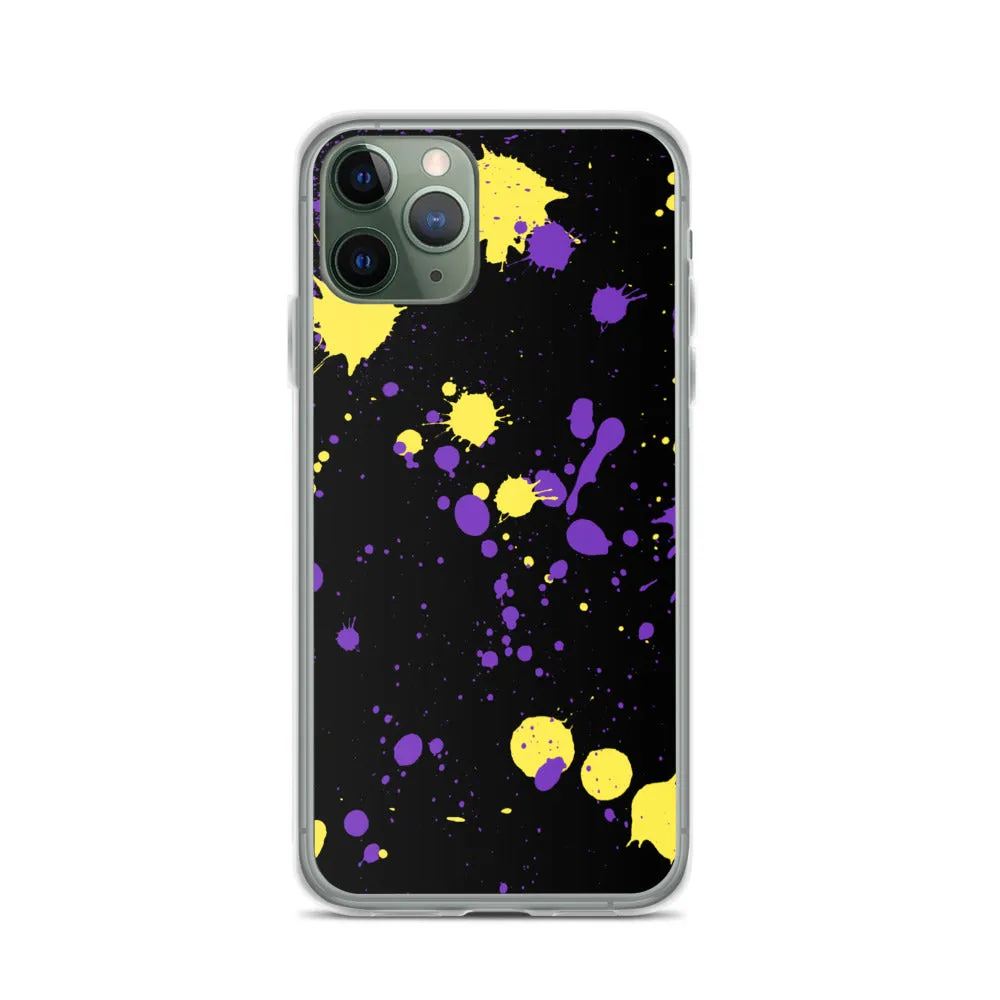 Intersex Paint Splash iPhone Case