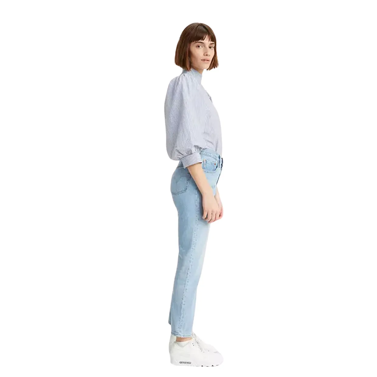 Jeans Donna Levi's 501 Cropped Blu Chiaro