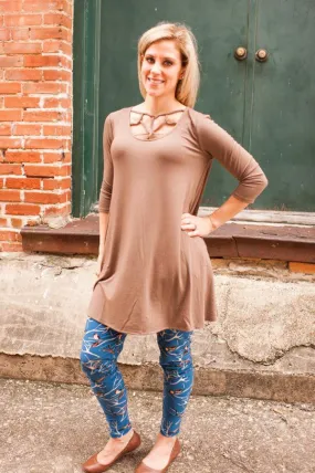 Jennie Mocha Tunic