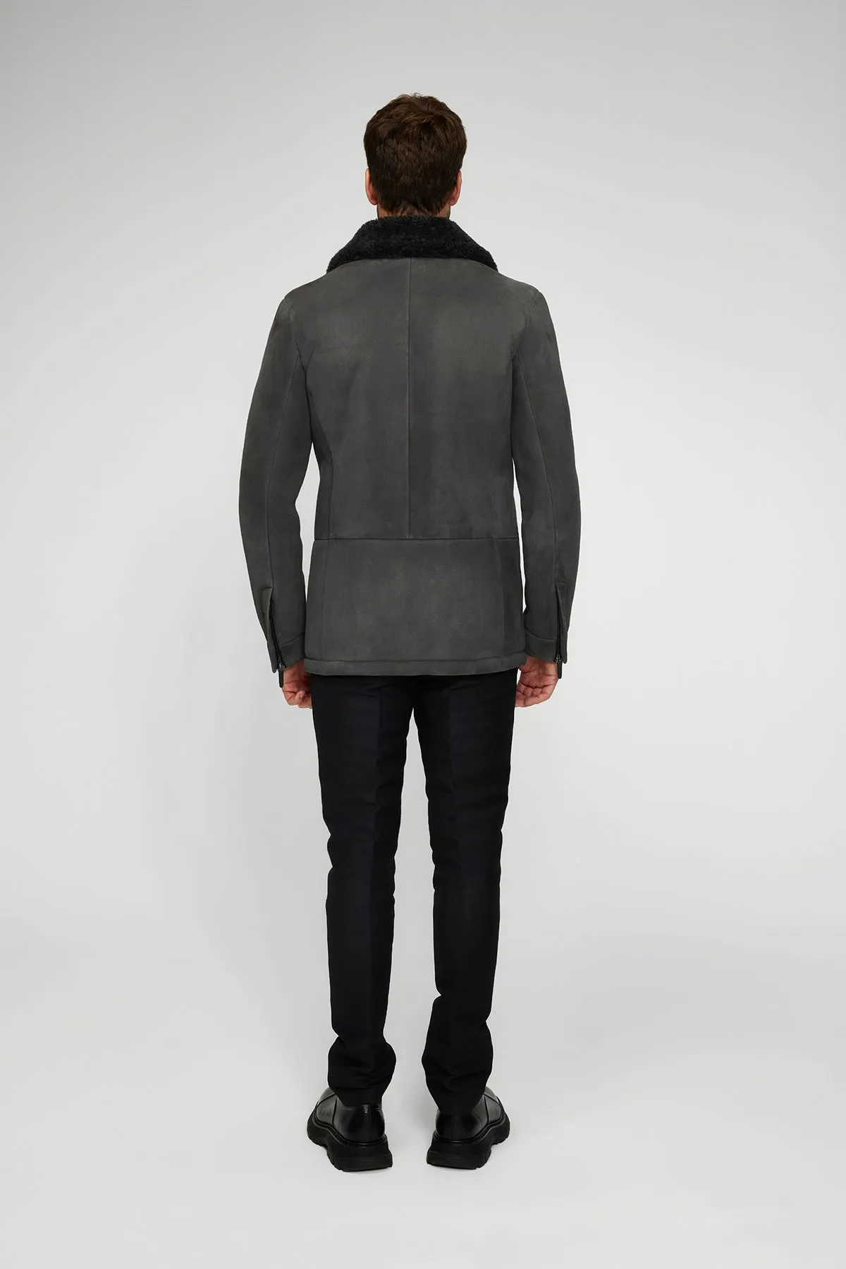 Joseph - Anthracite Shearling Coat