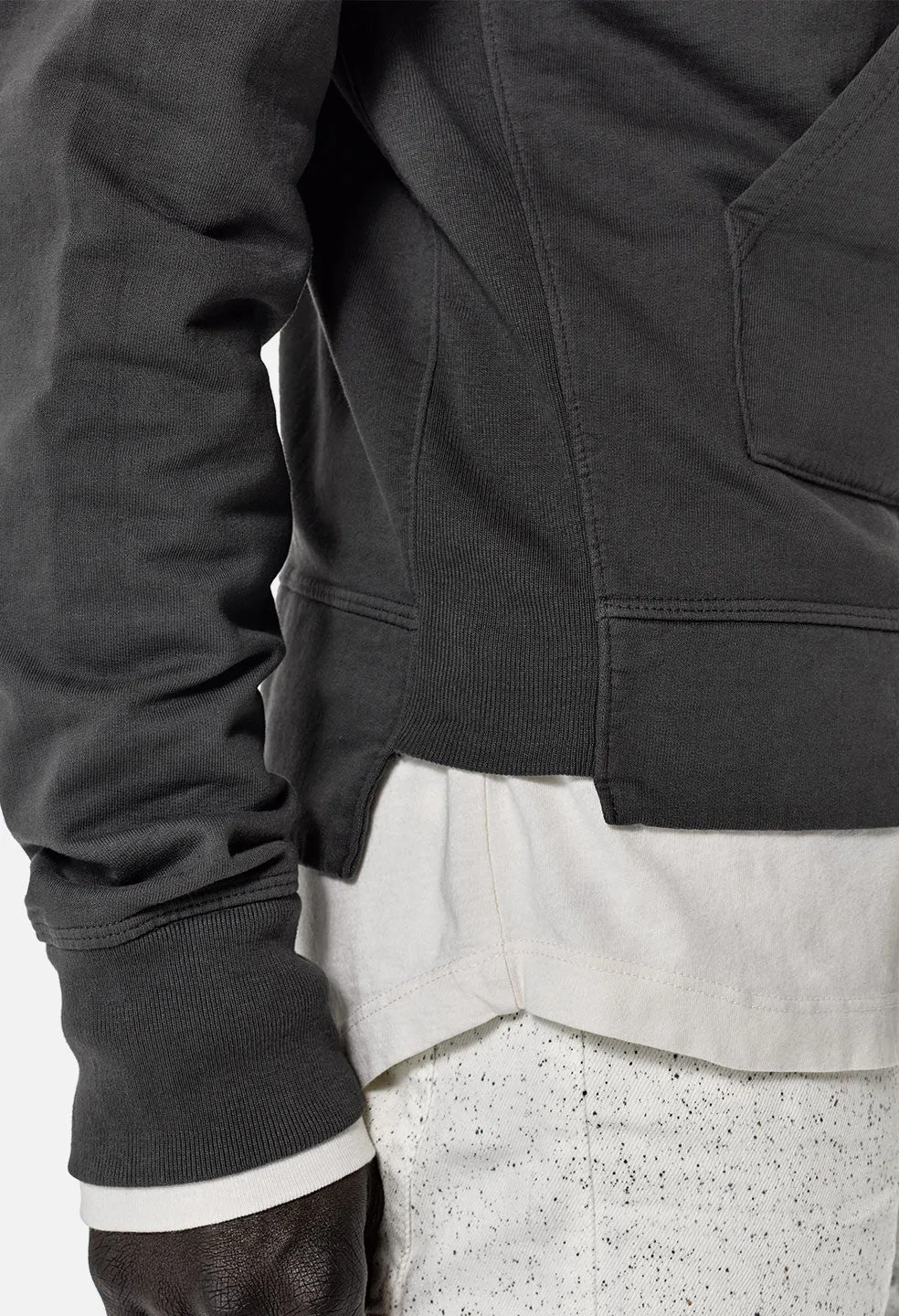 Kake Mock Pullover / Charcoal