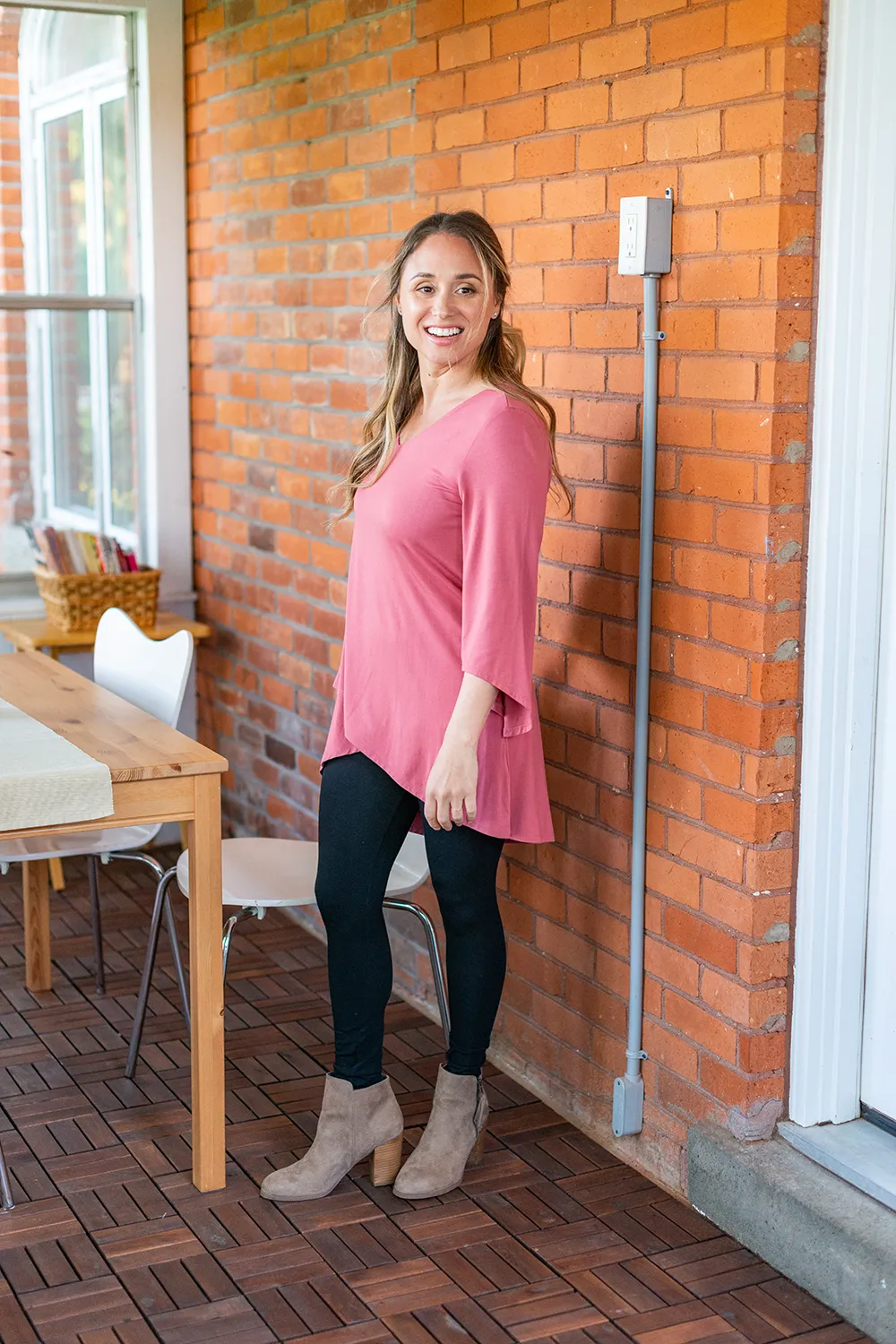 Kinsley Bamboo Tunic - Deep Rose