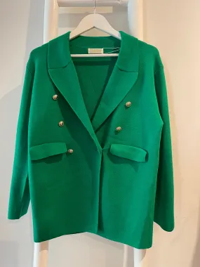 Knit Blazer Emerald