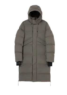 Krakatau Quilted Long Parka Coat (Taupe)