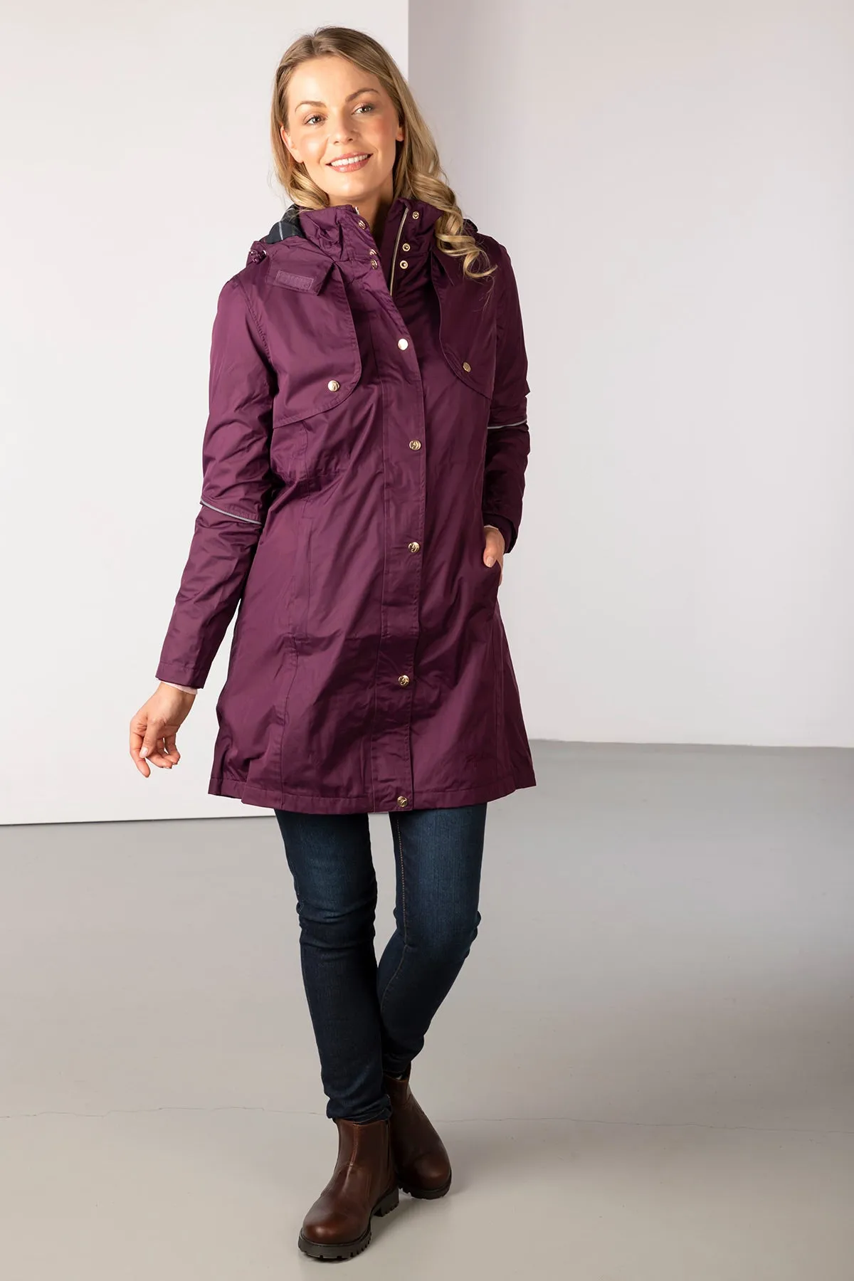 Ladies 3/4 Length Riding Coat - Emley