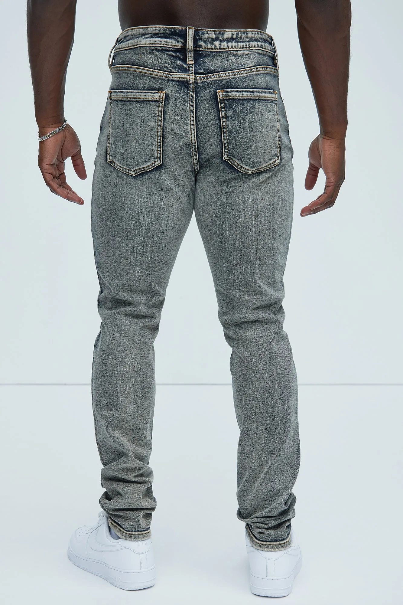 Lance Stacked Skinny Jeans - Dark Wash