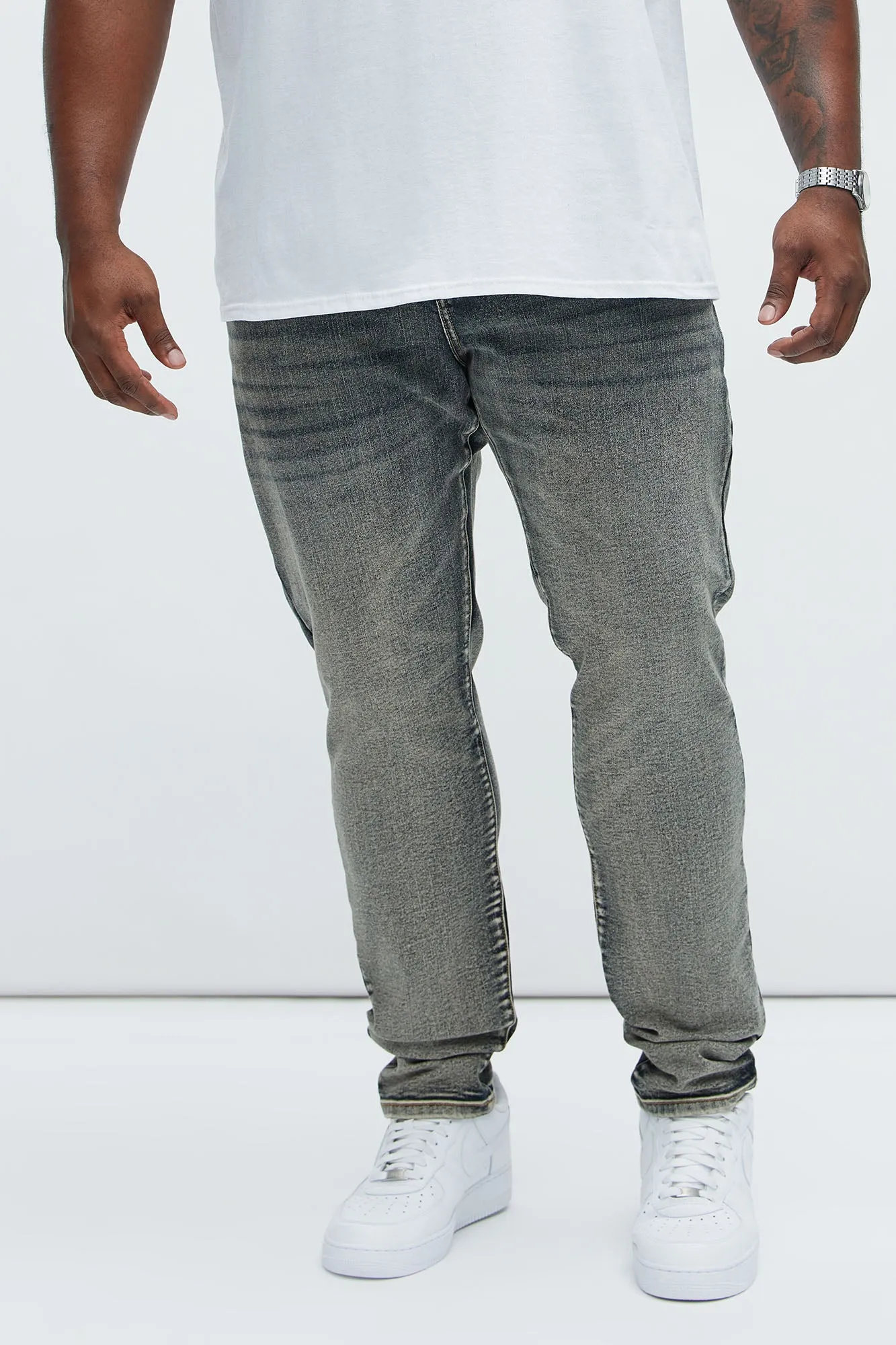 Lance Stacked Skinny Jeans - Dark Wash