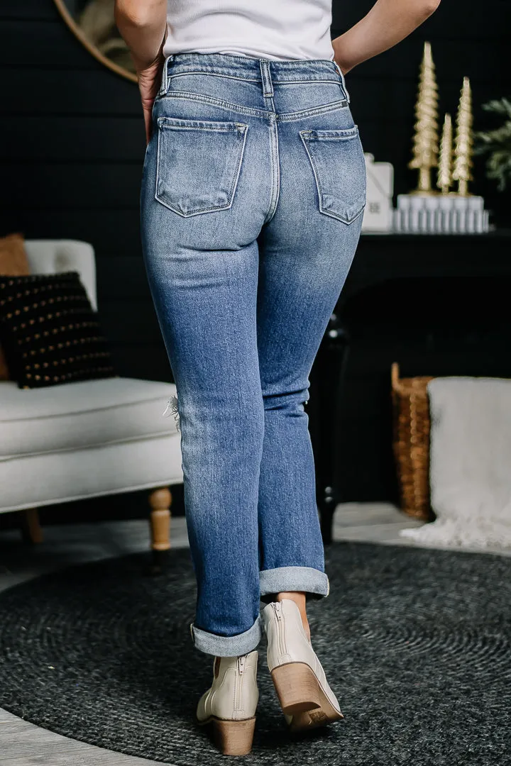 Larger Than Life Cuffed Straight Jeans