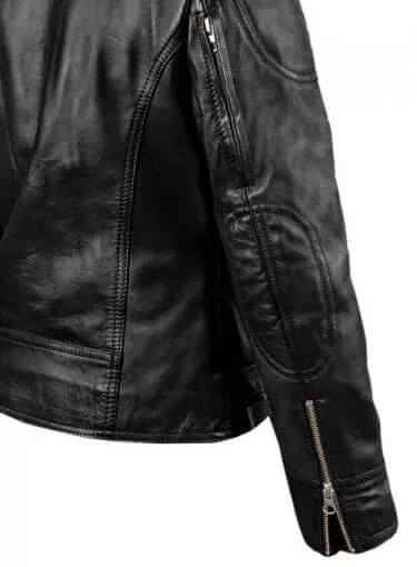 Latest Biker Style Celebrity Leather Jacket For Women, Black Leather Ladies Jacket