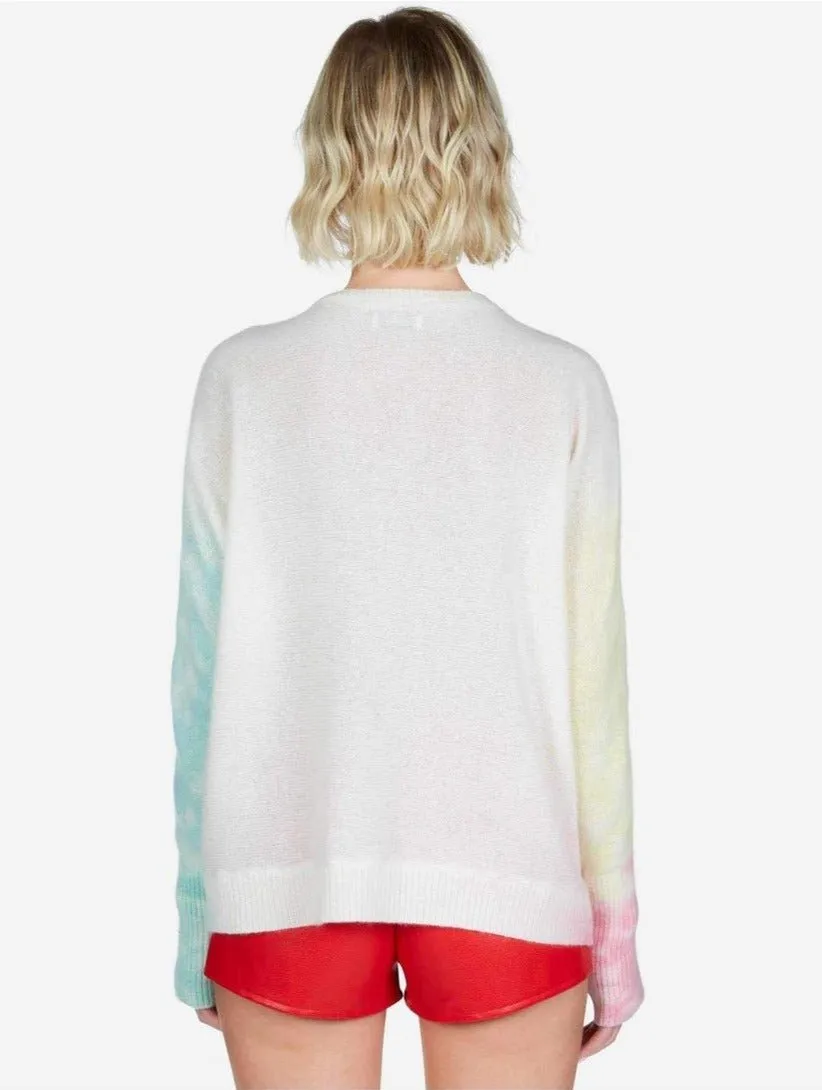 Lauren Moshi Ladona Elements Lip Cashmere Sweater