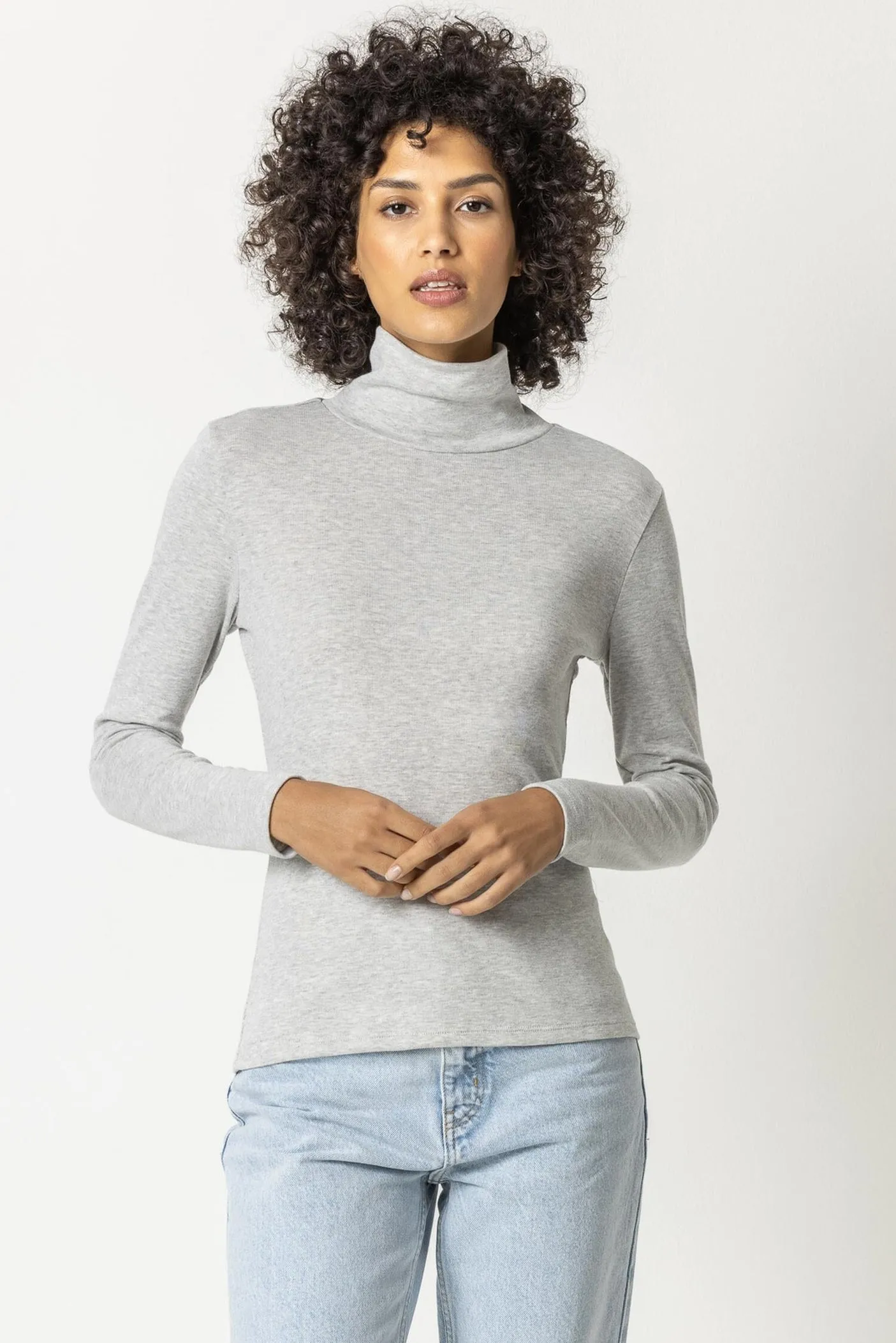 Lilla P Long Sleeve Turtleneck Tee