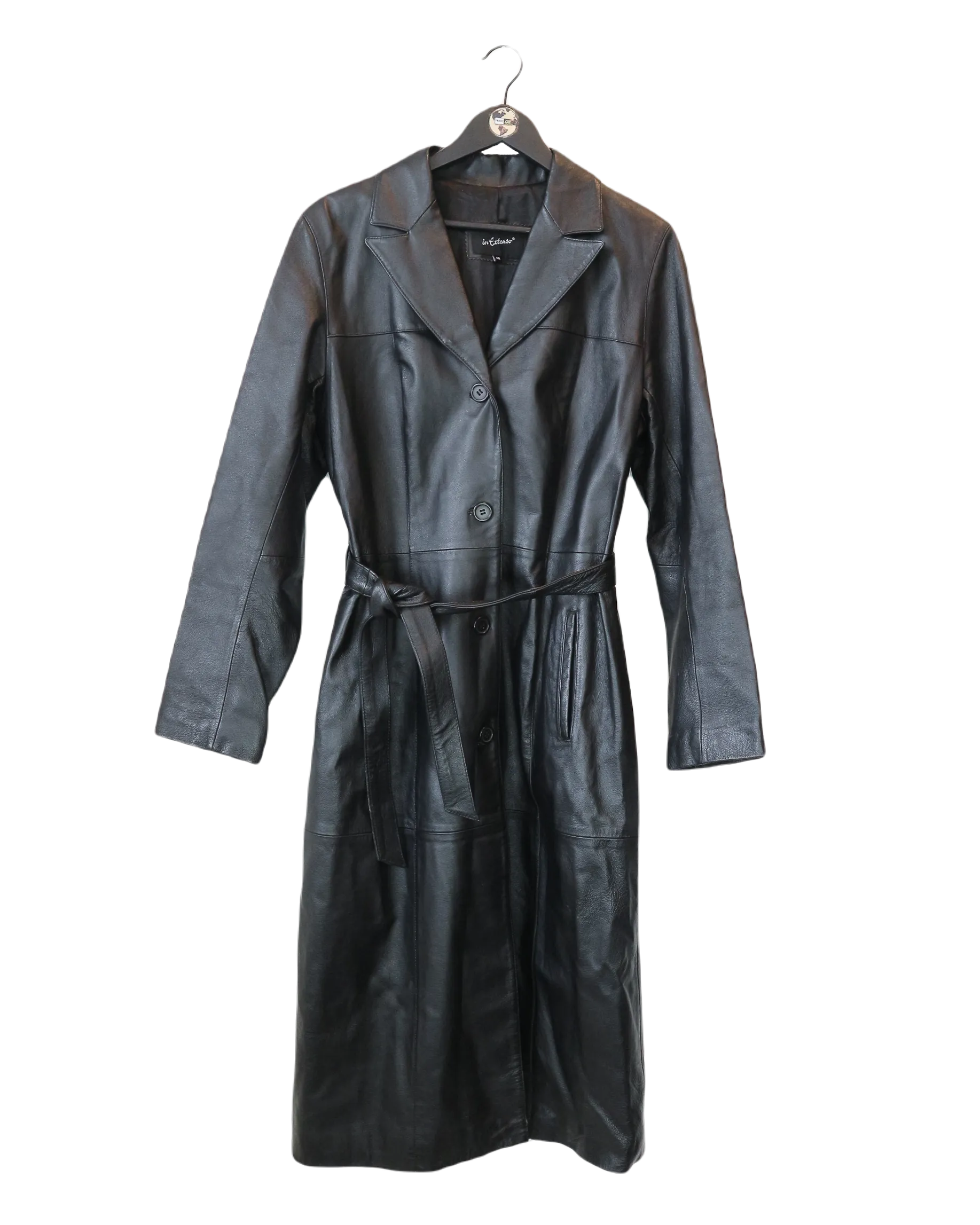 Longline Leather Coat M/L