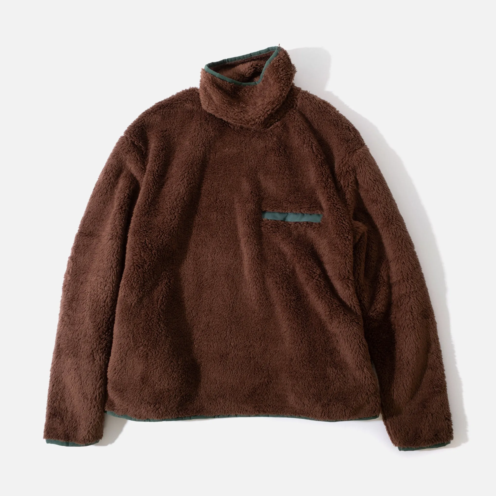 Longpile Turtleneck Fleece - Dark Teddy