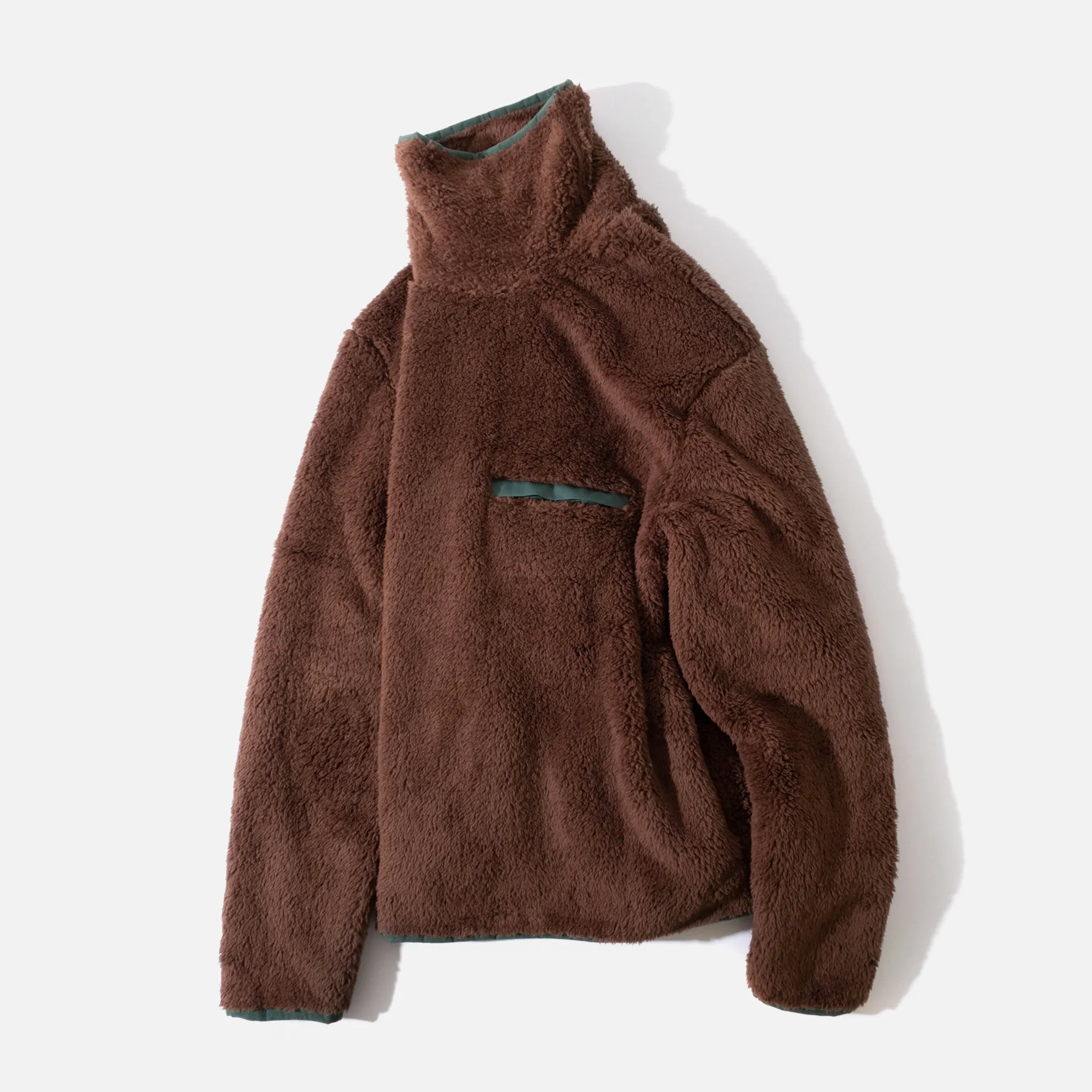 Longpile Turtleneck Fleece - Dark Teddy