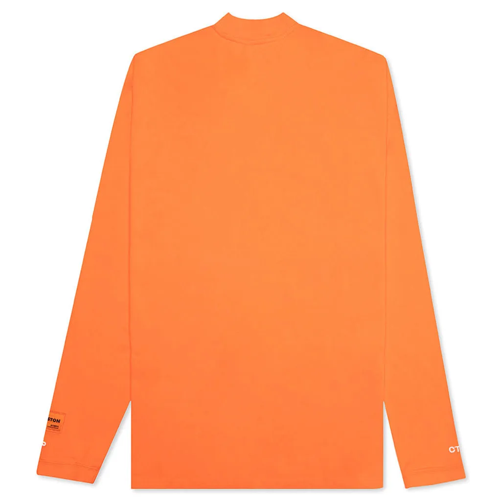 L/S Turtleneck CTNMB - Orange/White