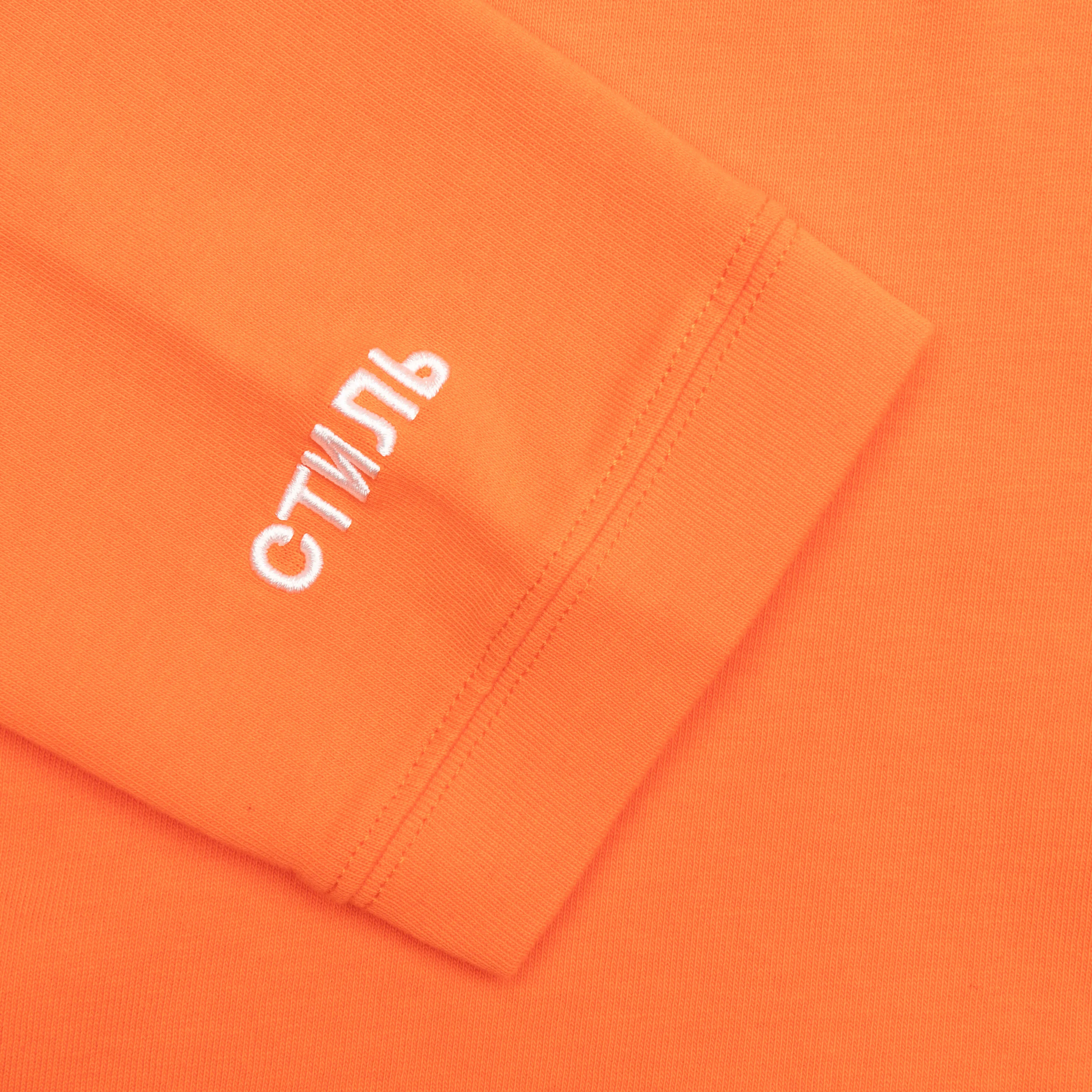 L/S Turtleneck CTNMB - Orange/White