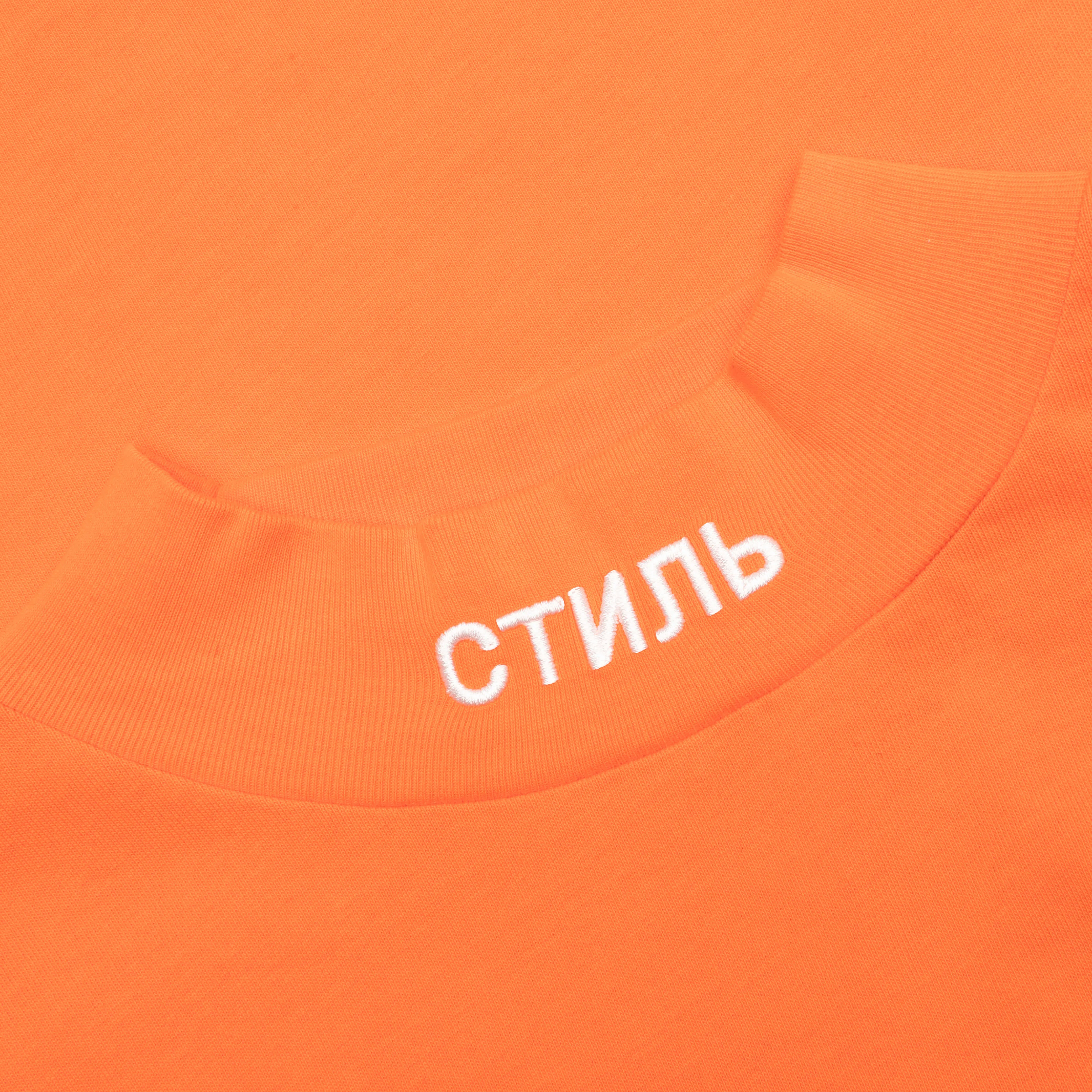 L/S Turtleneck CTNMB - Orange/White