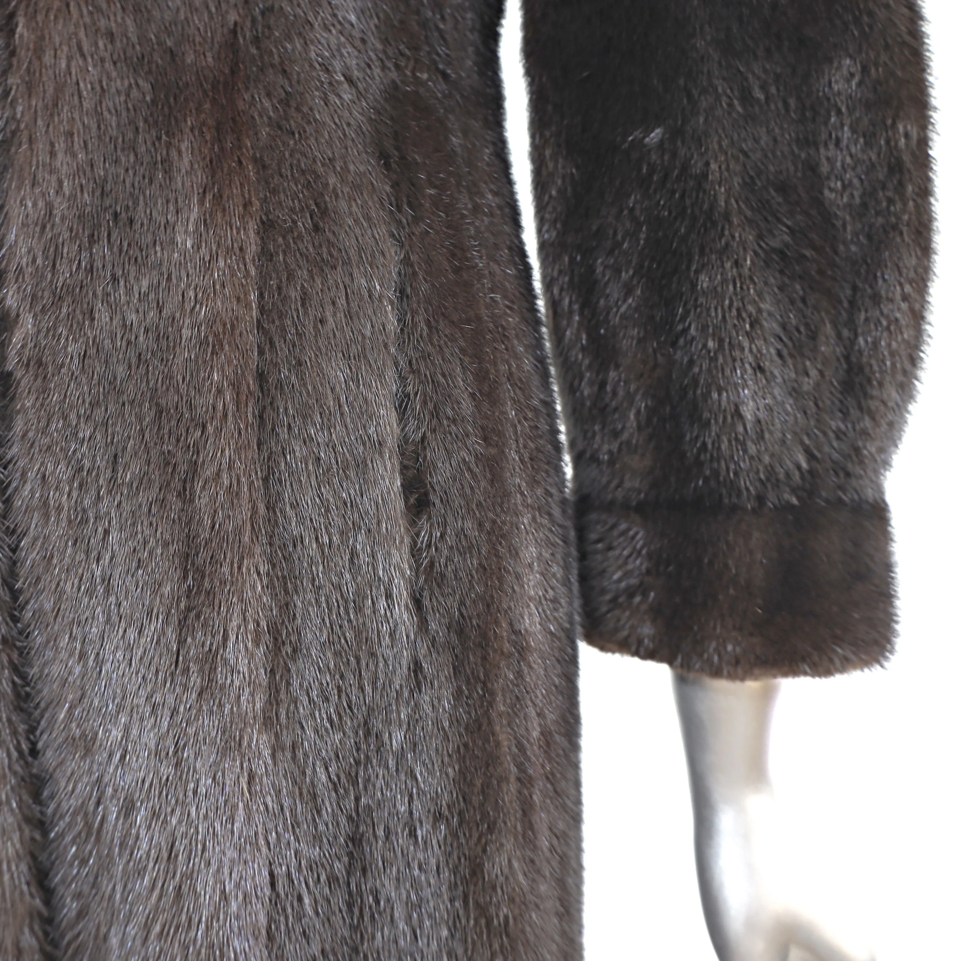 Mahogany Mink Coat- Size XXS