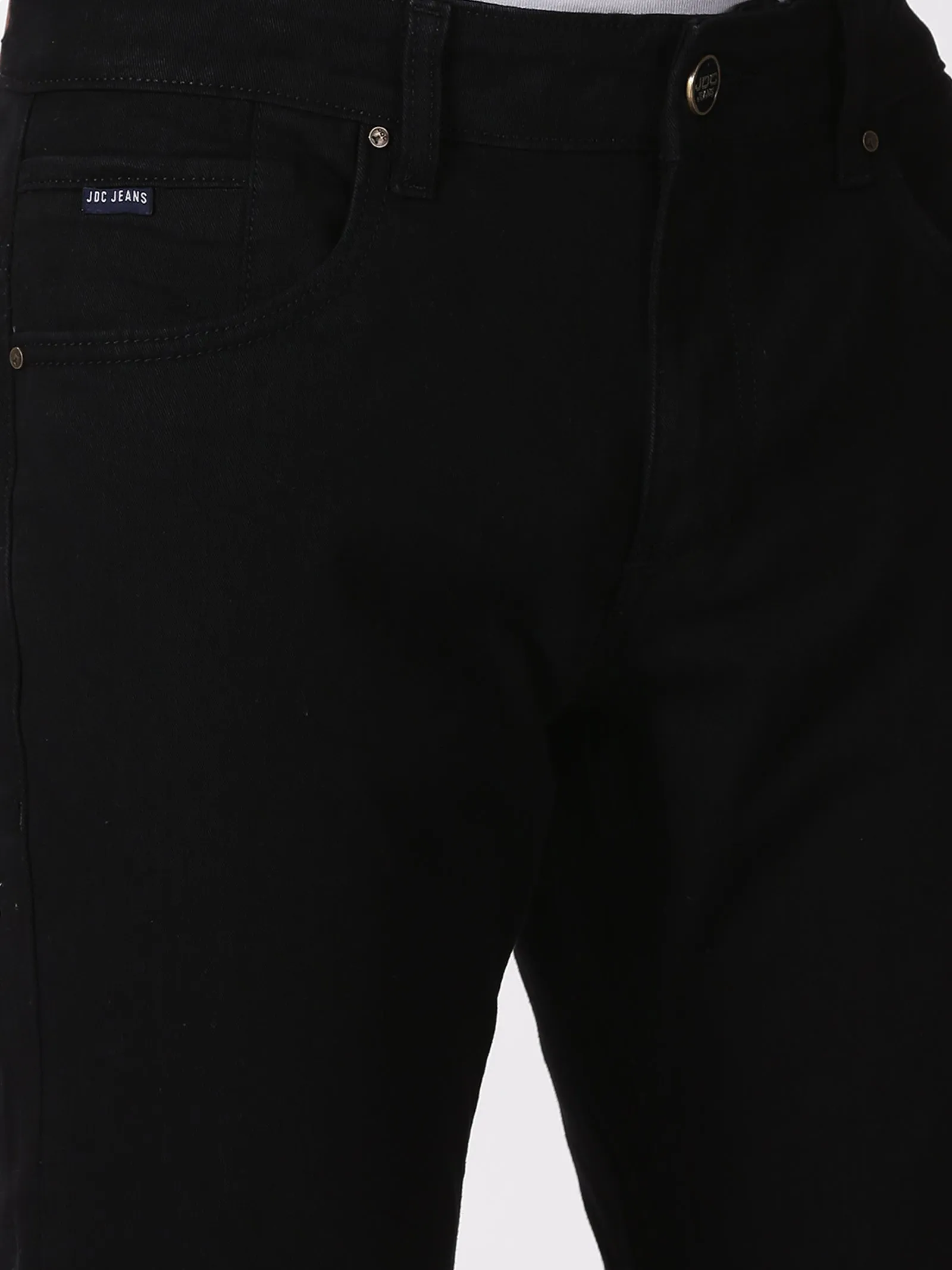 MEN'S BLACK SOLID JASON FIT JEANS