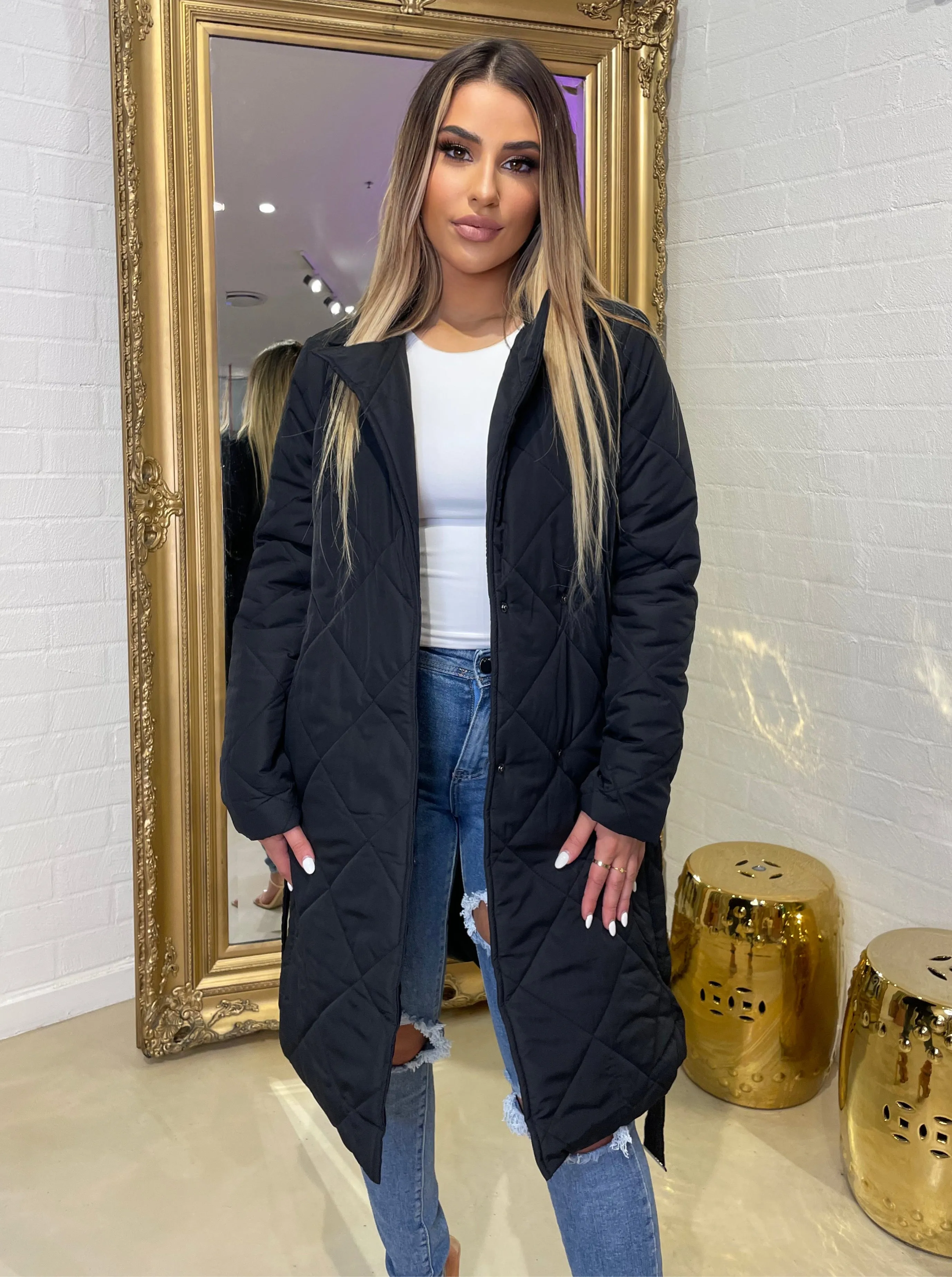 Mesha Puffer Coat Black