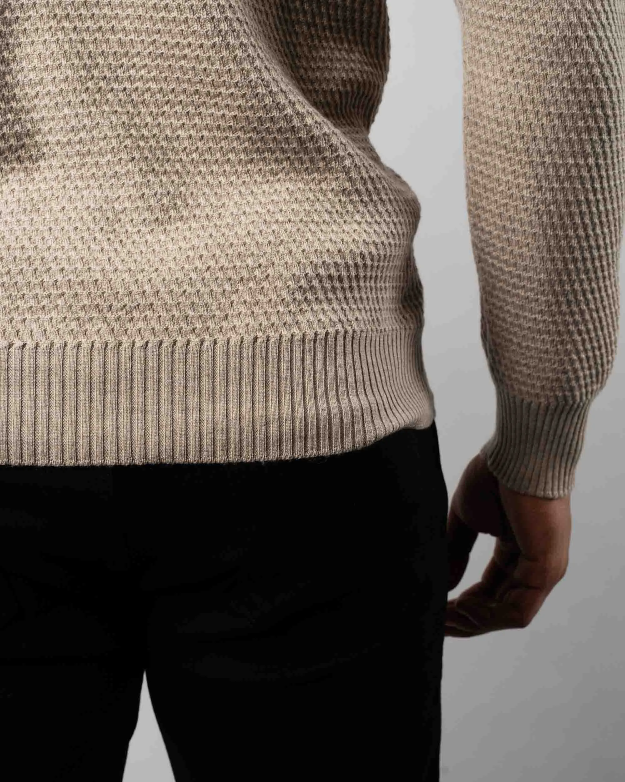 Micro Cable Turtleneck