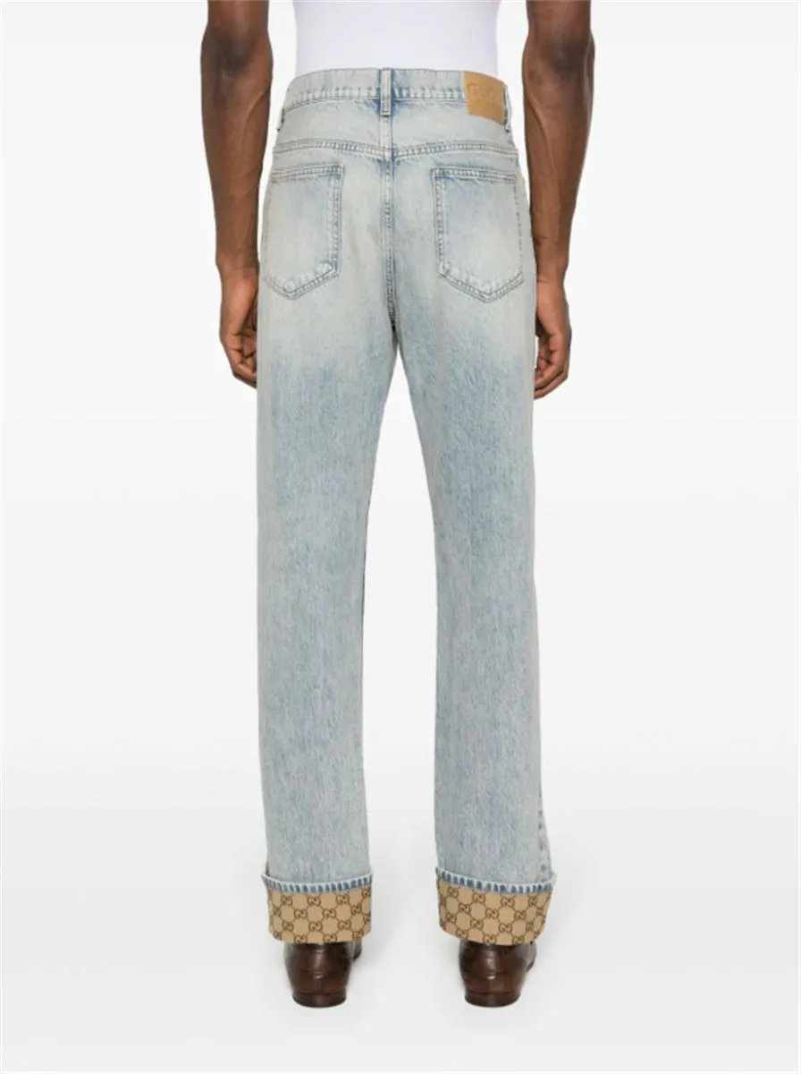 MID-RISE STRAIGHT-LEG JEANS