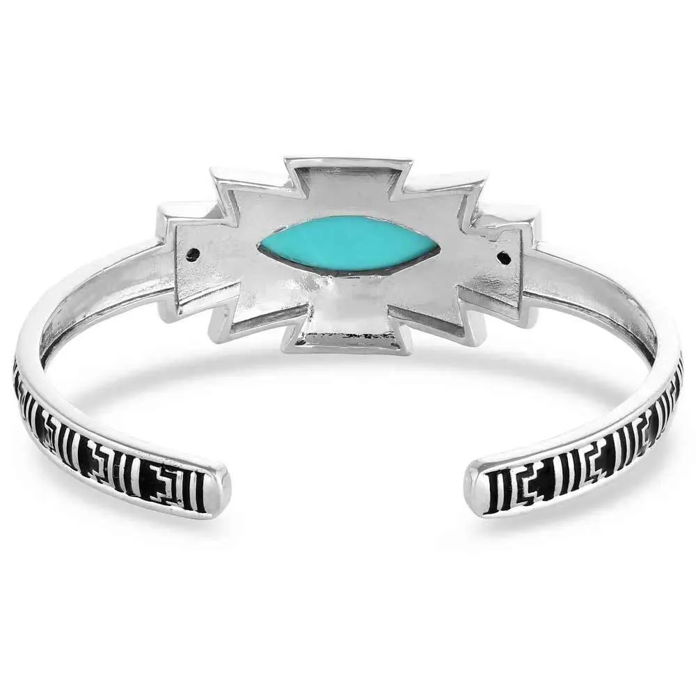 Montana Silversmiths Ocean Storm Cloud Turquoise Cuff Bracelet