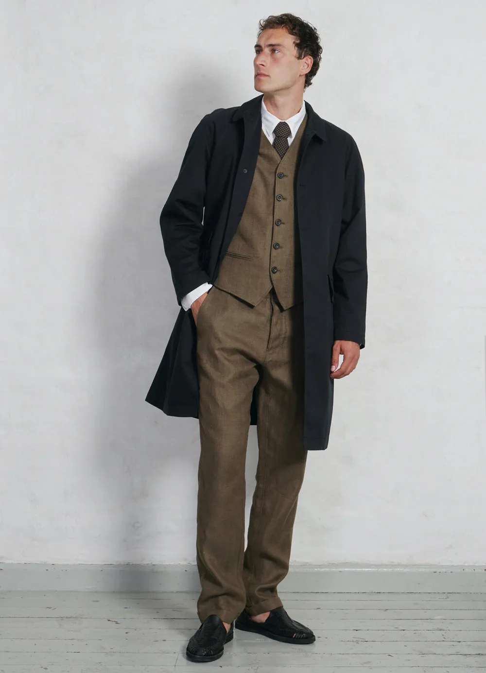 MORTEN | Long Coat | Black Drill