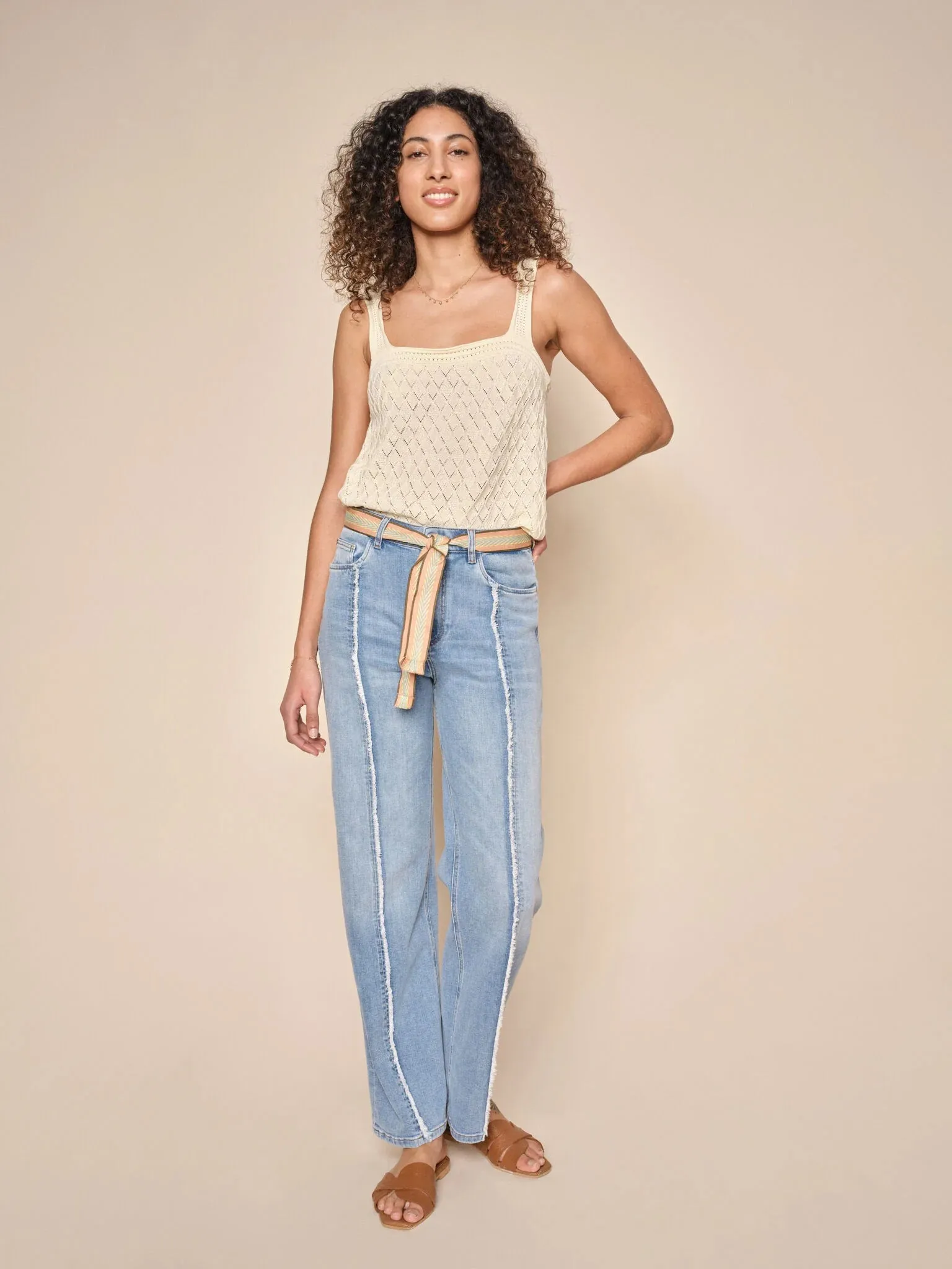 Mos Mosh Relee Seam Jeans-Light Blue-153010