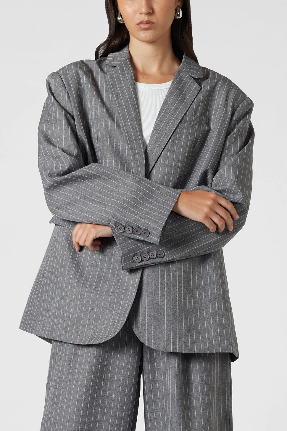 MVN Kensington Oversized Blazer - Grey