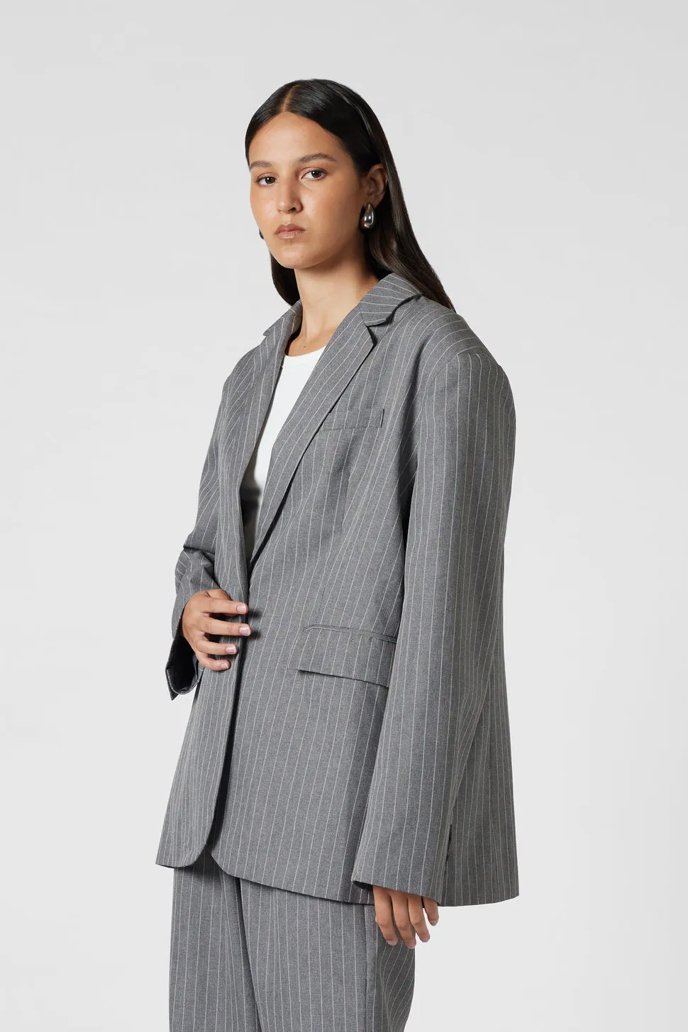 MVN Kensington Oversized Blazer - Grey