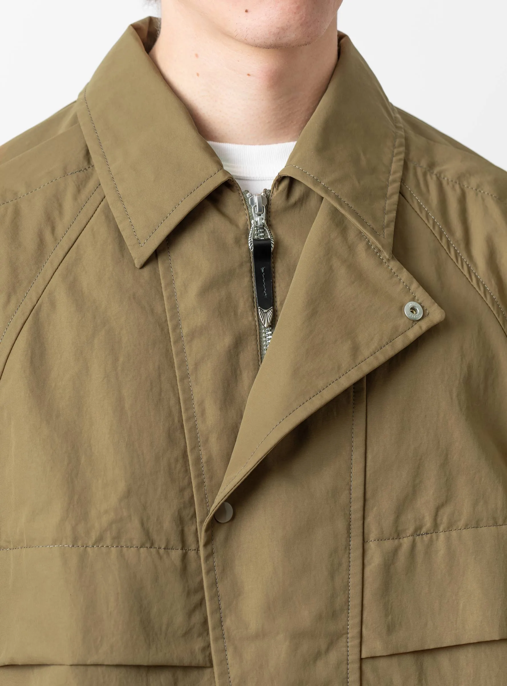 Nylon Taffeta Jacket Khaki