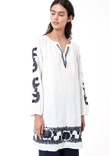 Off White Ethnic Tunic