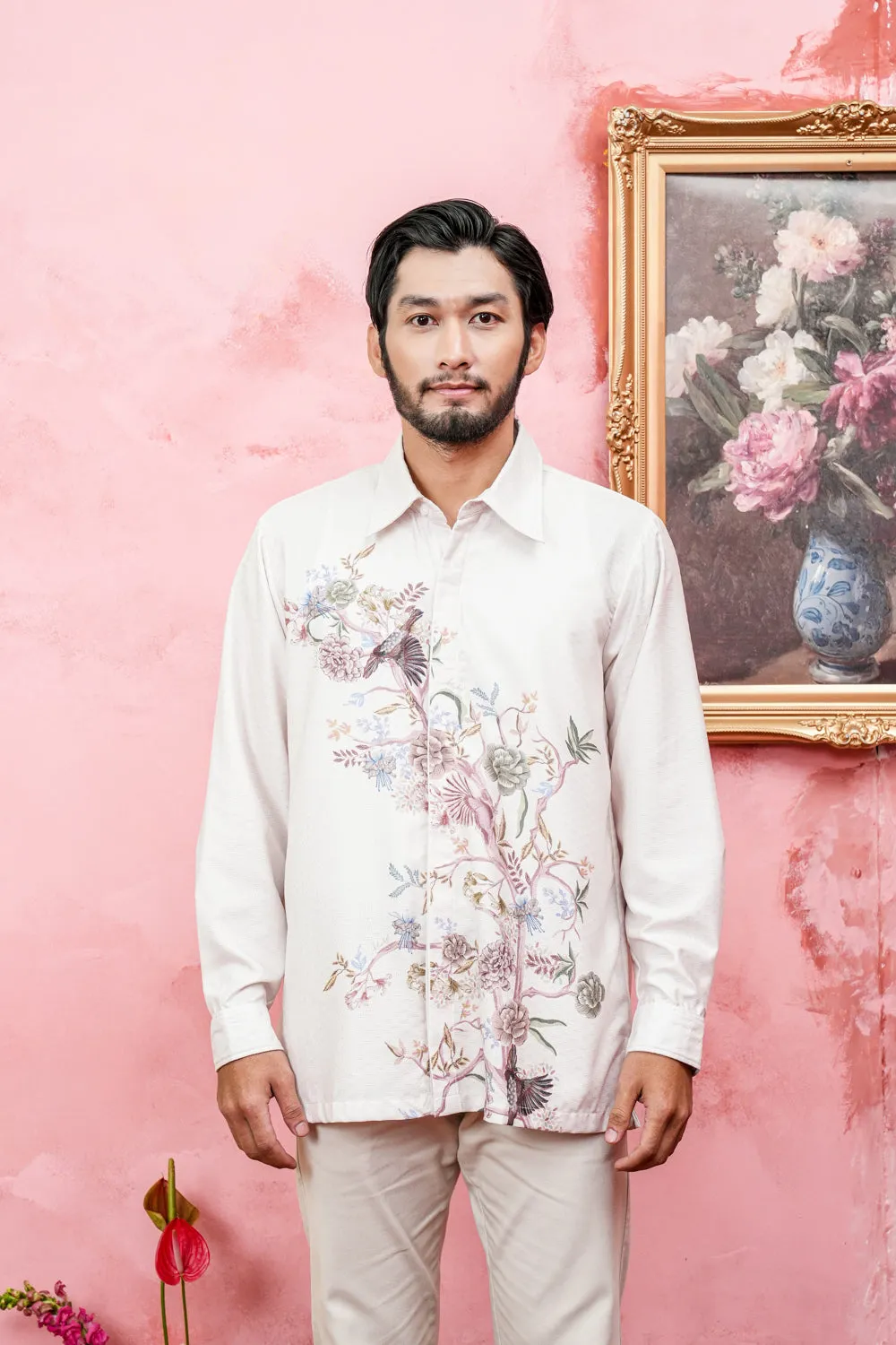 Ornella Long Shirt Men (Minor) Gardenia