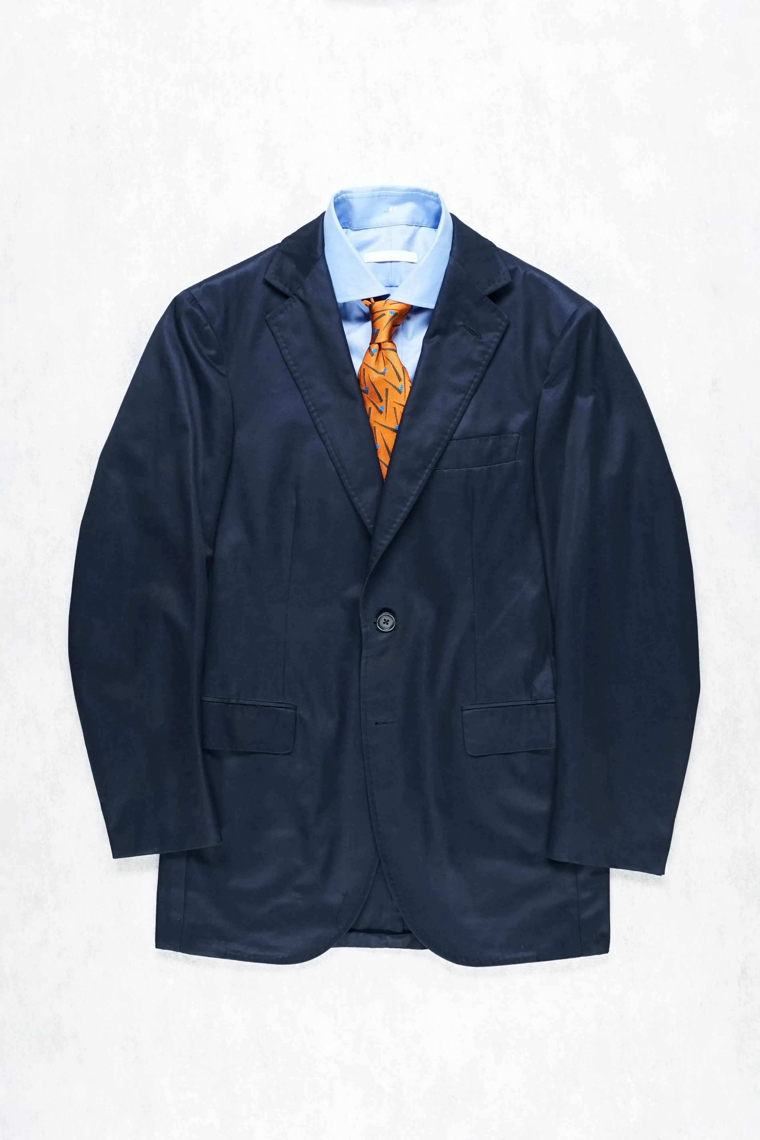 P. Johnson Navy Cotton Gabardine Sport Coat