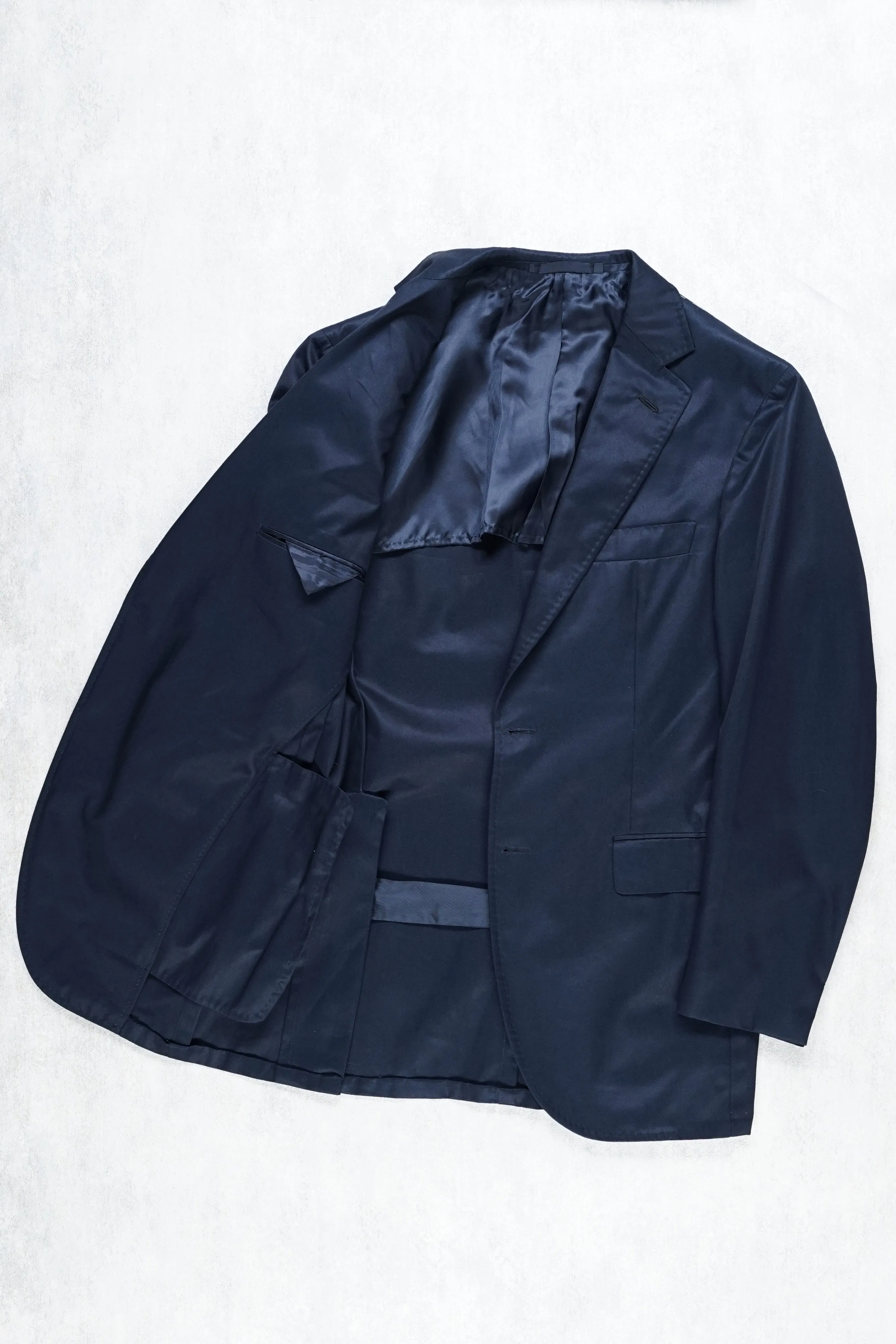 P. Johnson Navy Cotton Gabardine Sport Coat