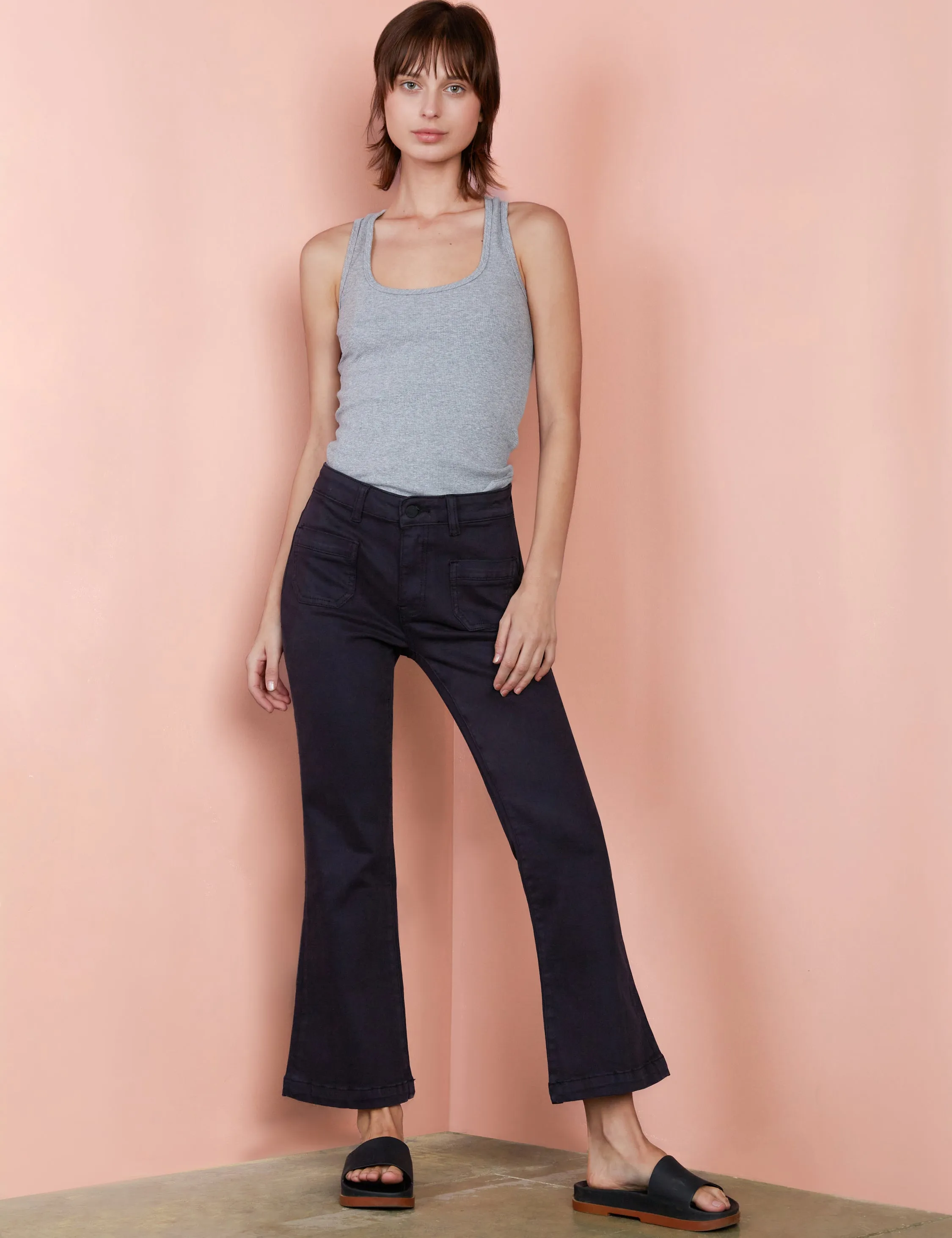 Patch Baby Cropped Flares