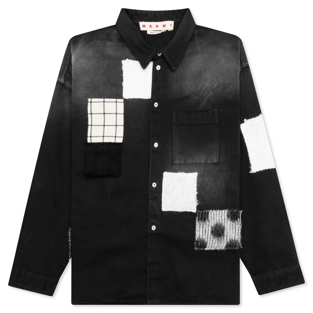 Patchwork Shirt - Black