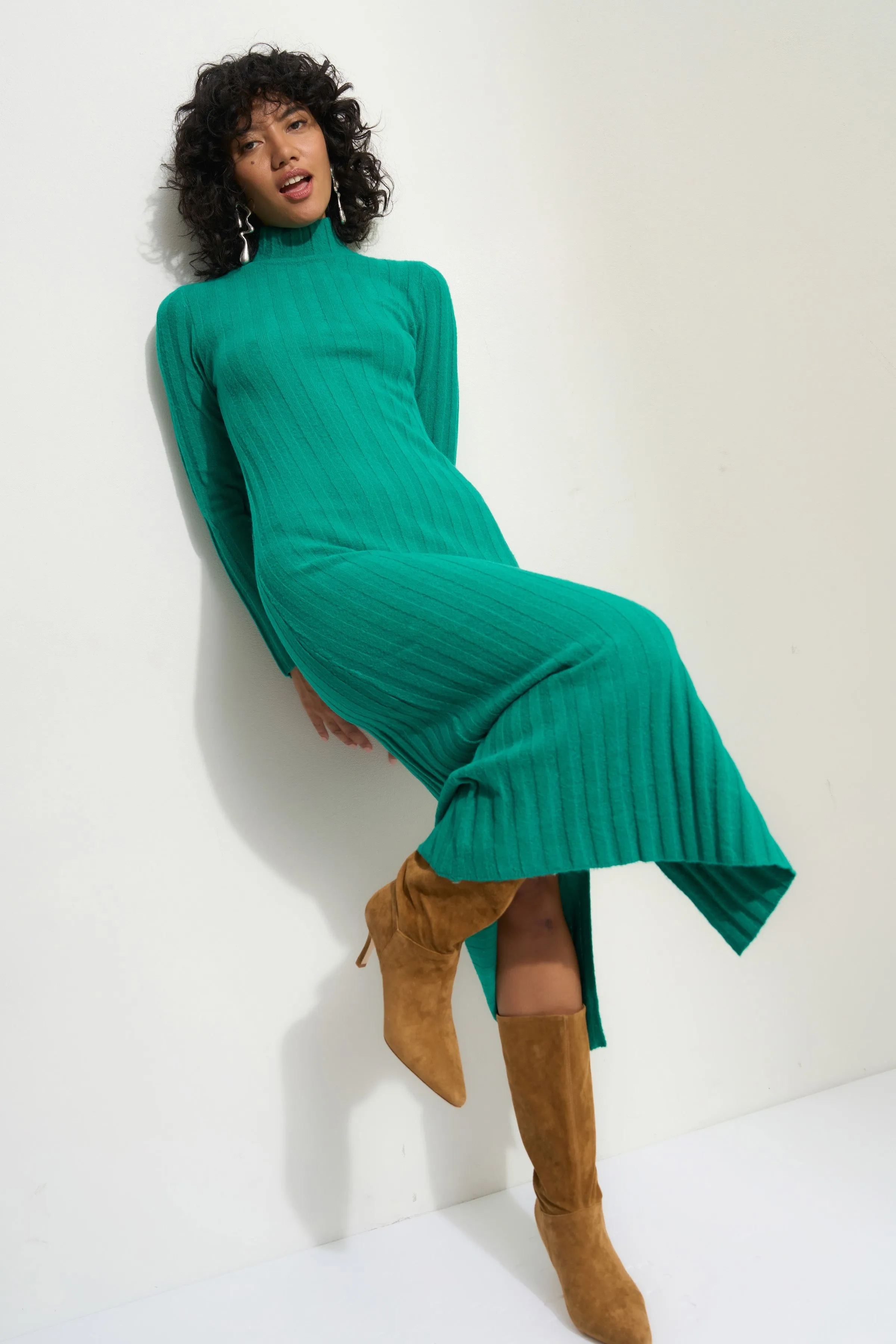 Pia Sweater Dress - Mint